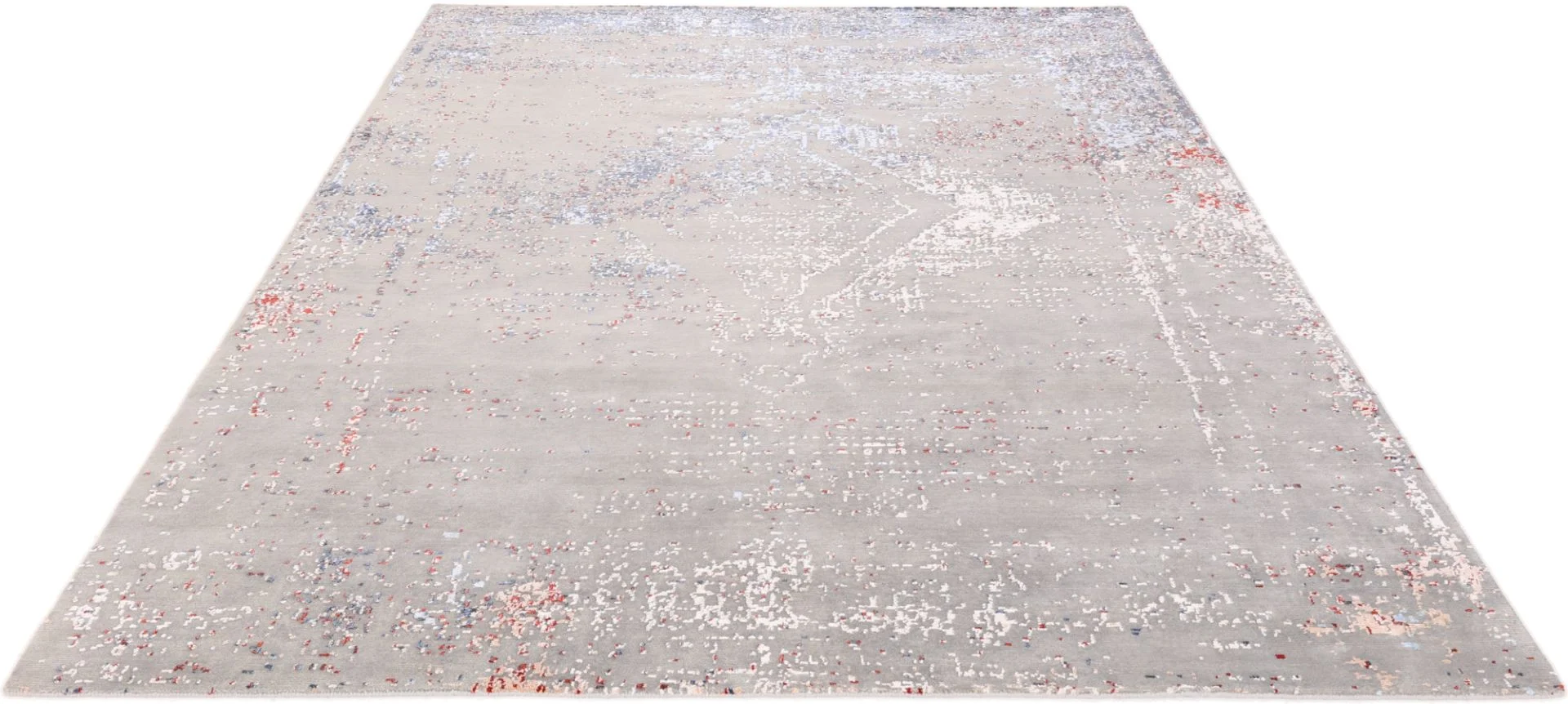 Orientteppich 252 × 304 cm aus Wolle & Seide, handgeknüpft