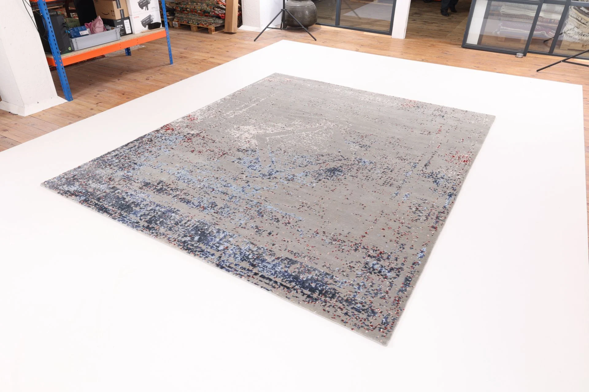 Orientteppich 252 × 304 cm aus Wolle & Seide, handgeknüpft