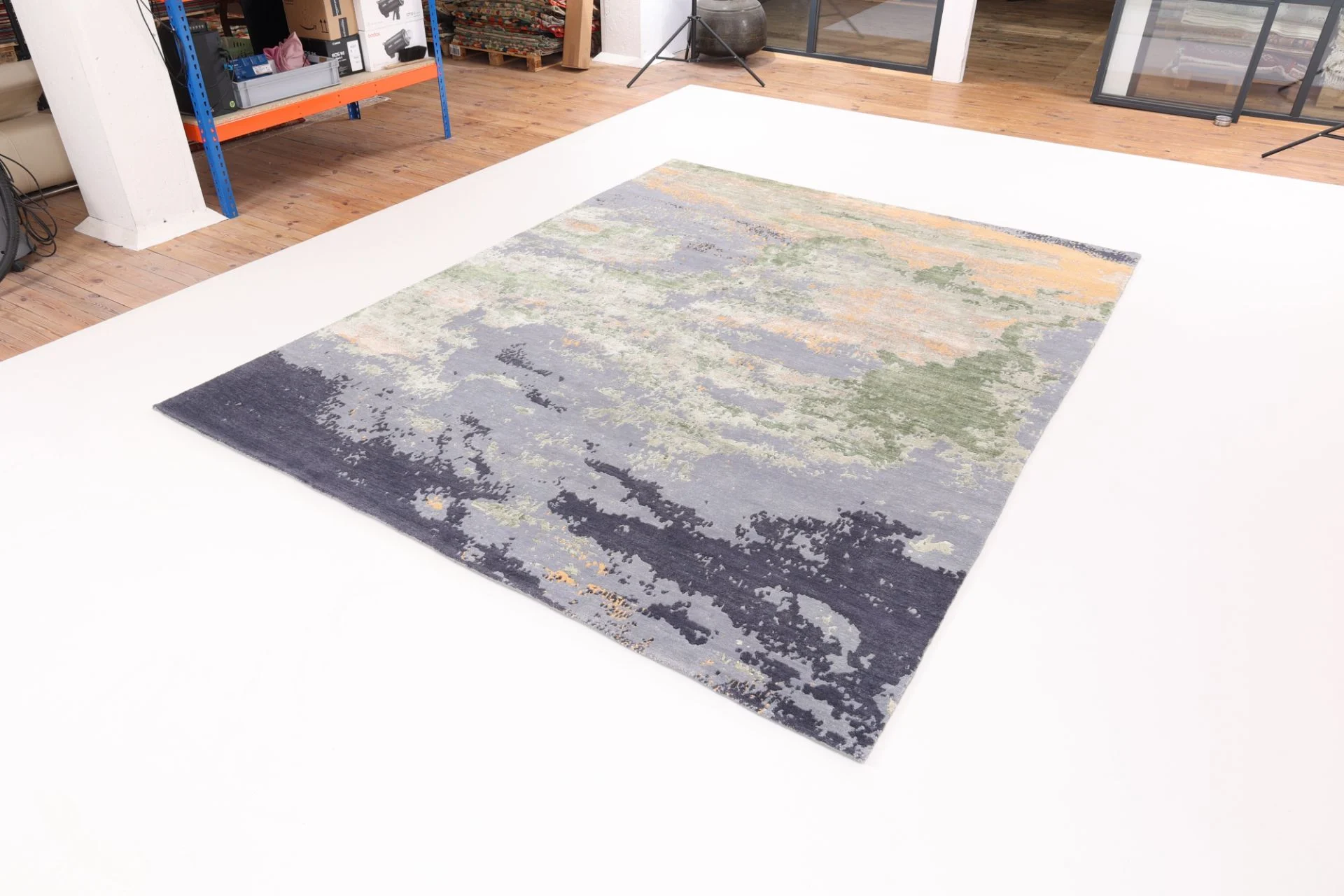 Handgeknüpfter Orientteppich, 308 × 240 cm, Wolle & Seide