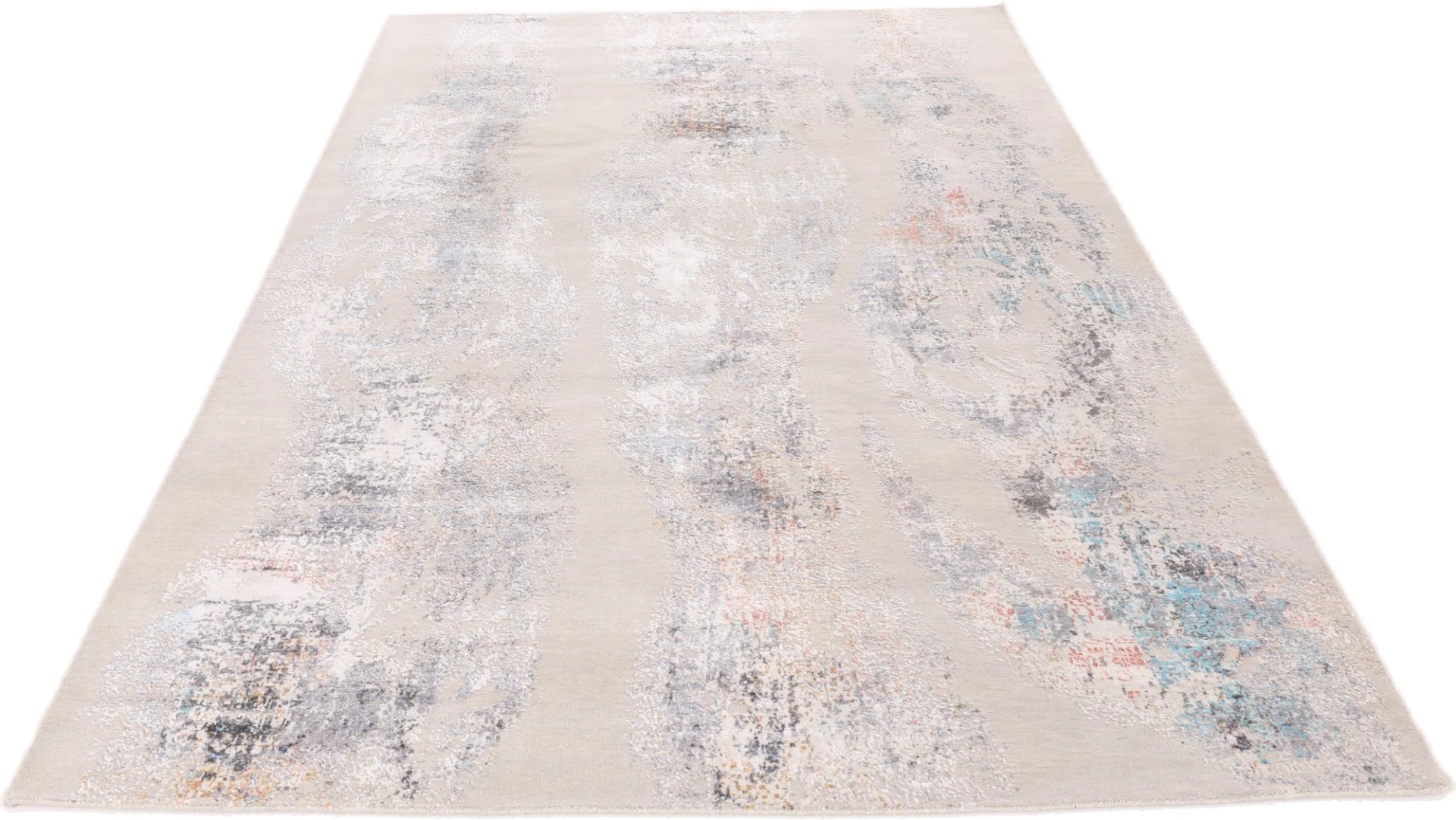 Orientteppich 309 × 202 cm aus Wolle & Seide, handgeknüpft