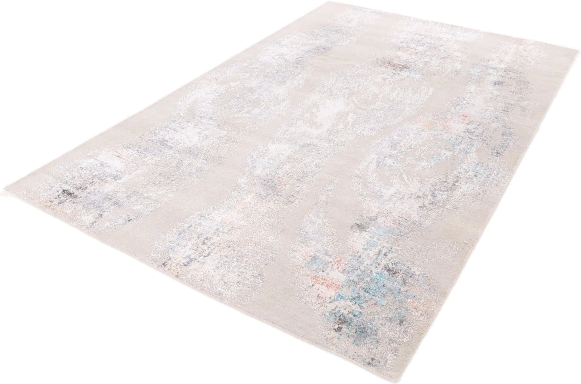 Orientteppich 309 × 202 cm aus Wolle & Seide, handgeknüpft