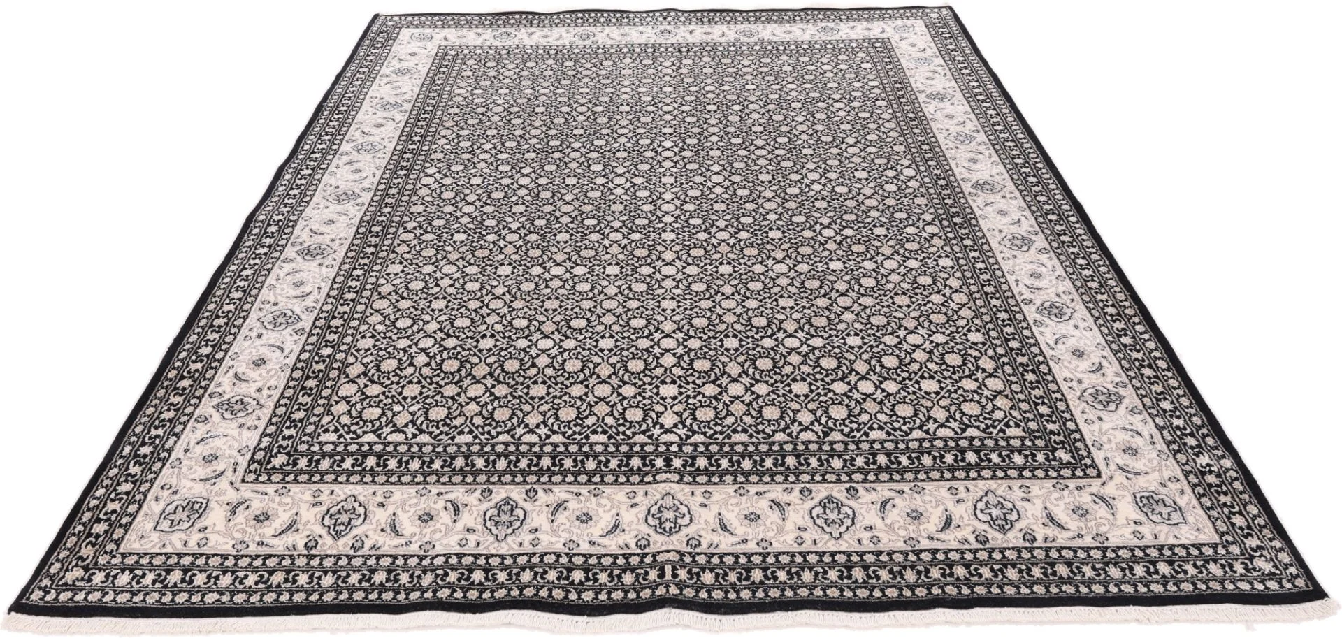 Orientteppich 300 × 239 cm aus Wolle & Seide, handgeknüpft