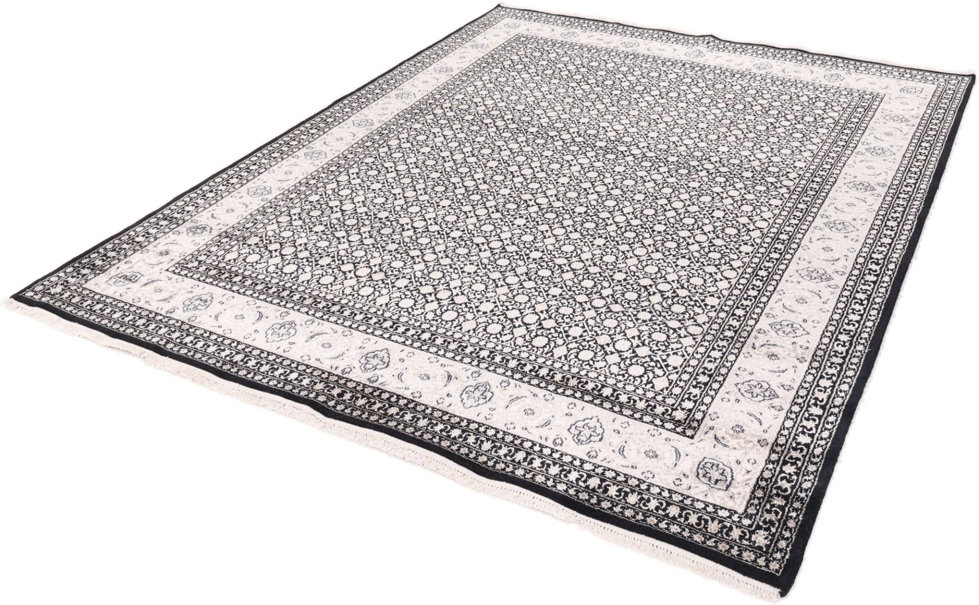 Orientteppich 300 × 239 cm aus Wolle & Seide, handgeknüpft