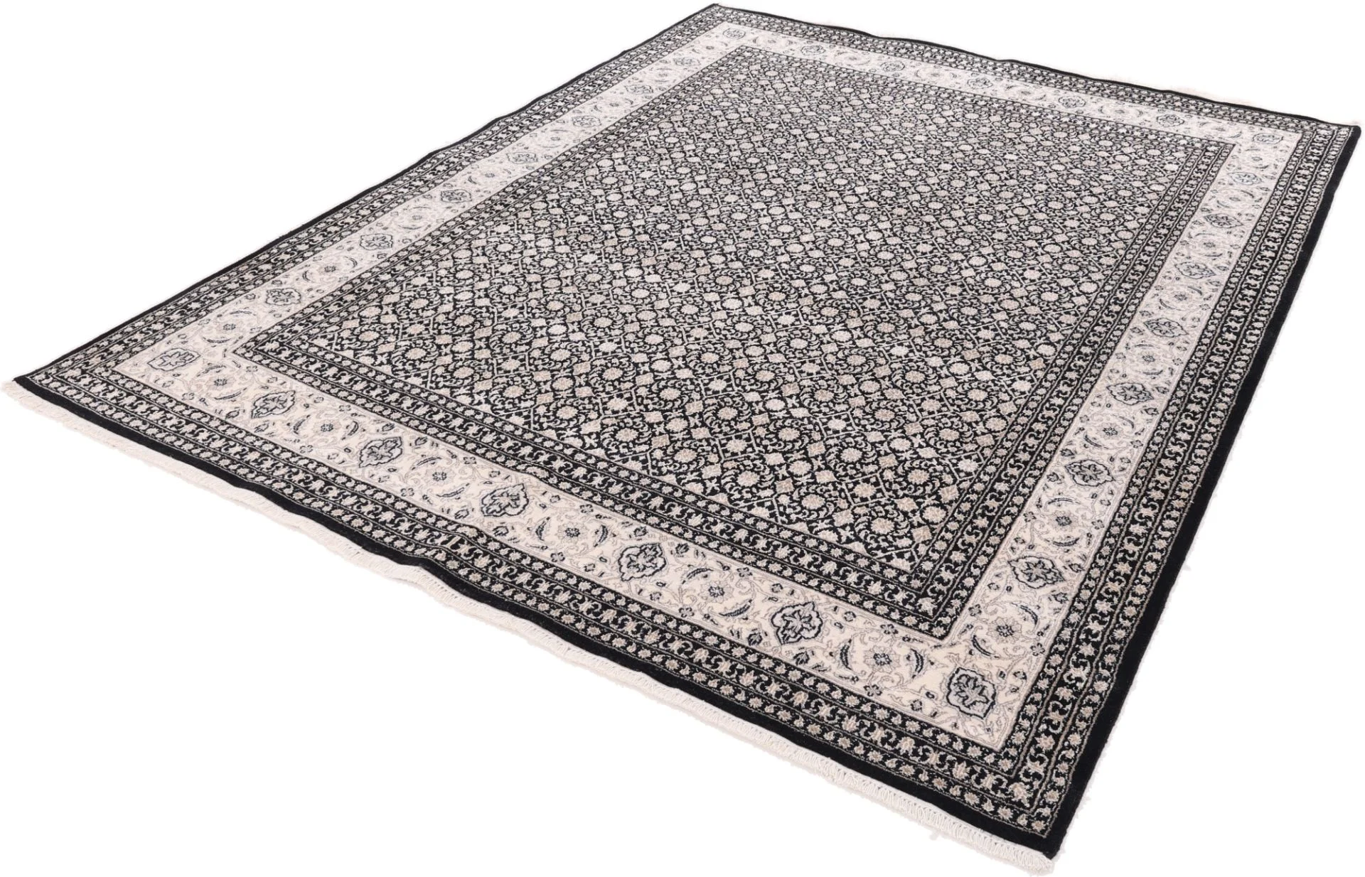 Orientteppich 300 × 239 cm aus Wolle & Seide, handgeknüpft