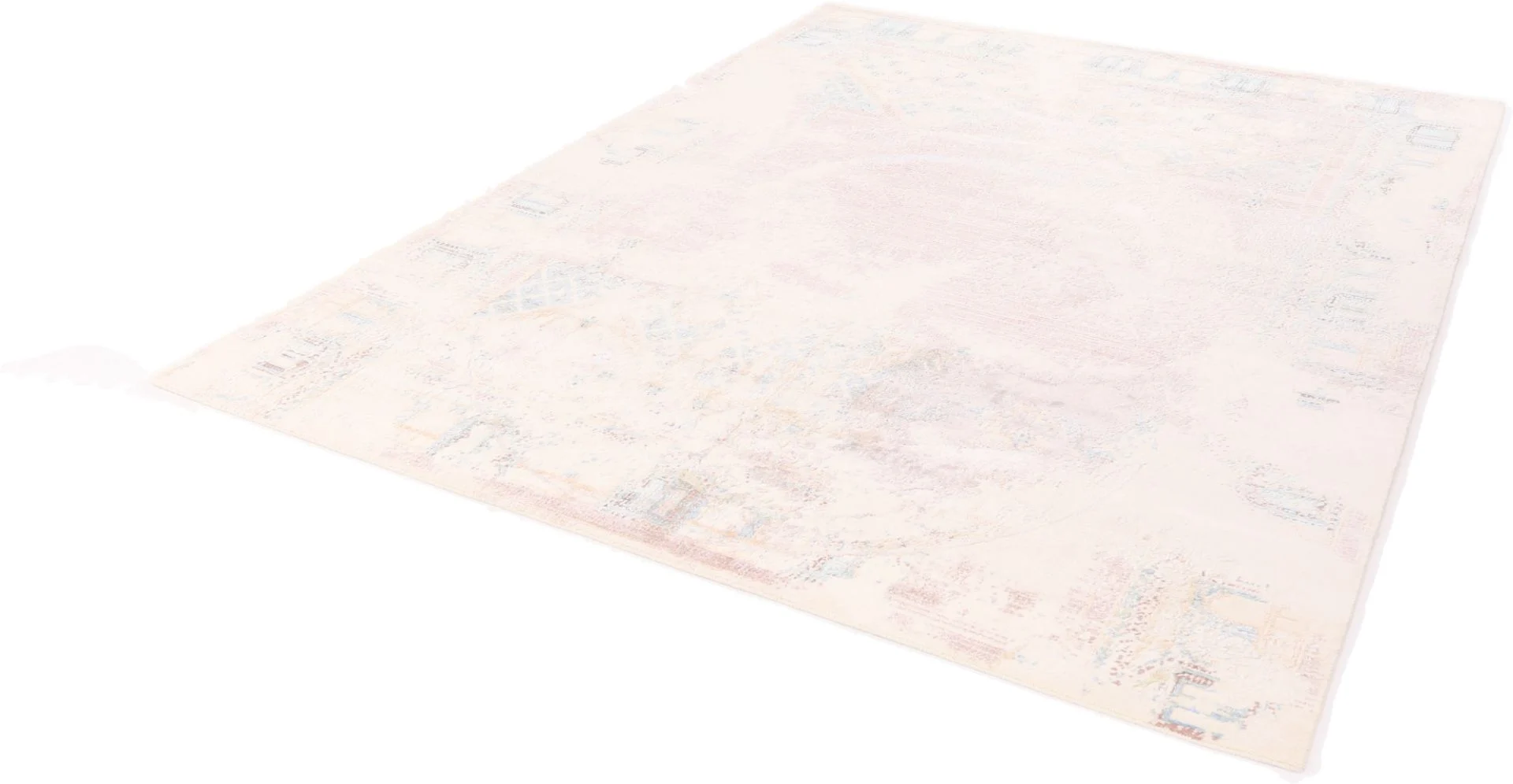 Handgeknüpfter Orientteppich, 306 × 251 cm, Wolle & Seide