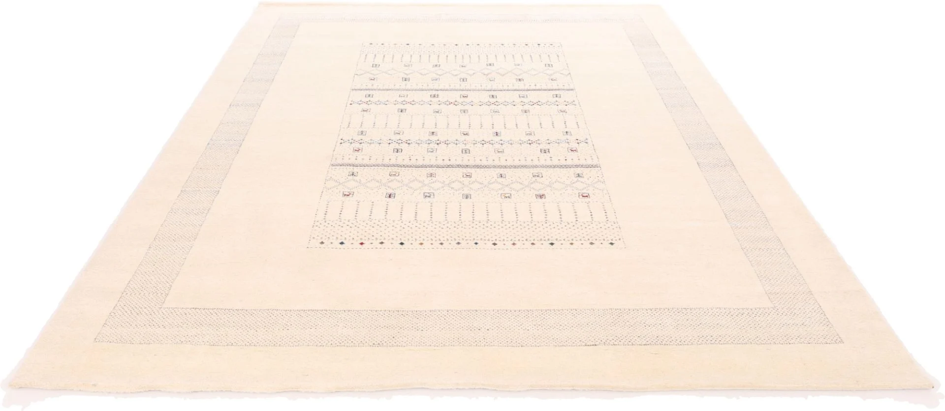 Handgeknüpfter Loribaft Orientteppich, 296 × 245 cm, Wolle & Seide