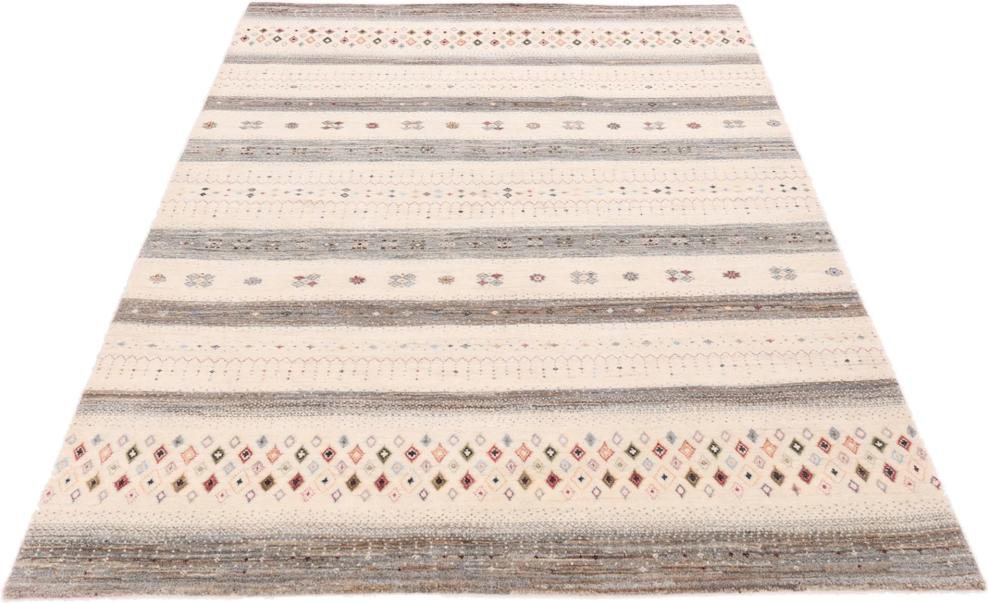 Loribaft Orientteppich 244 × 166 cm aus Wolle & Seide, handgeknüpft