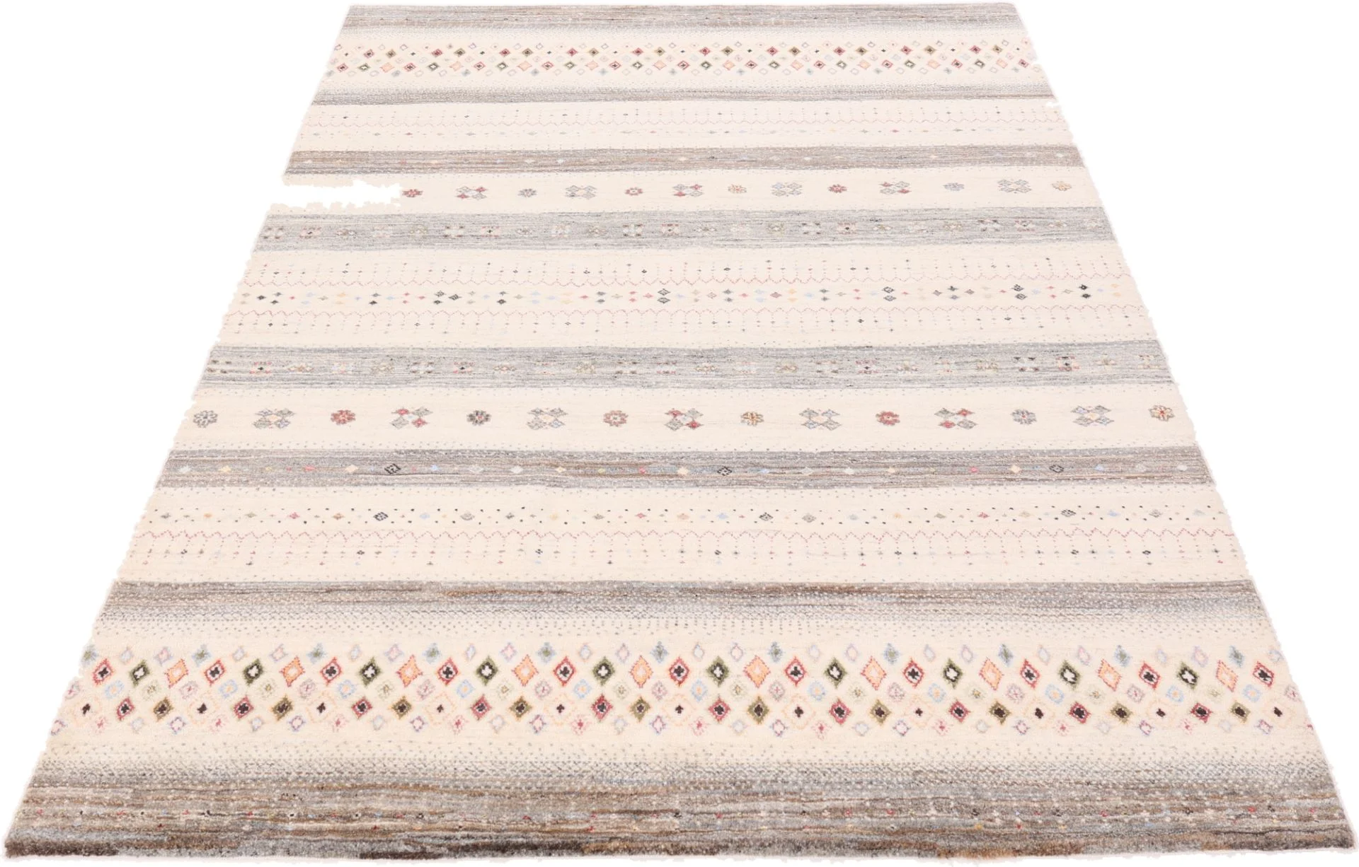 Loribaft Orientteppich 244 × 166 cm aus Wolle & Seide, handgeknüpft