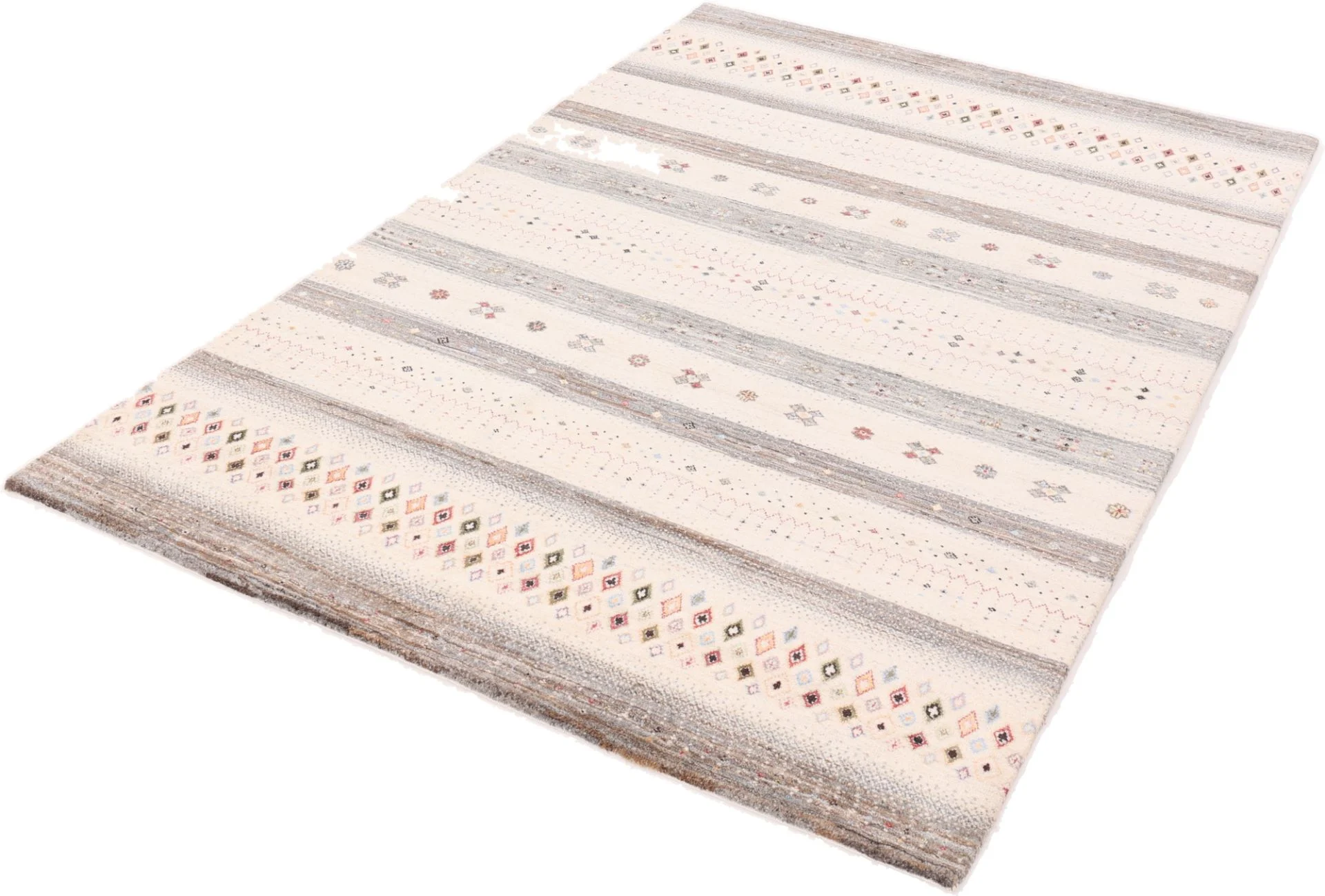 Loribaft Orientteppich 244 × 166 cm aus Wolle & Seide, handgeknüpft