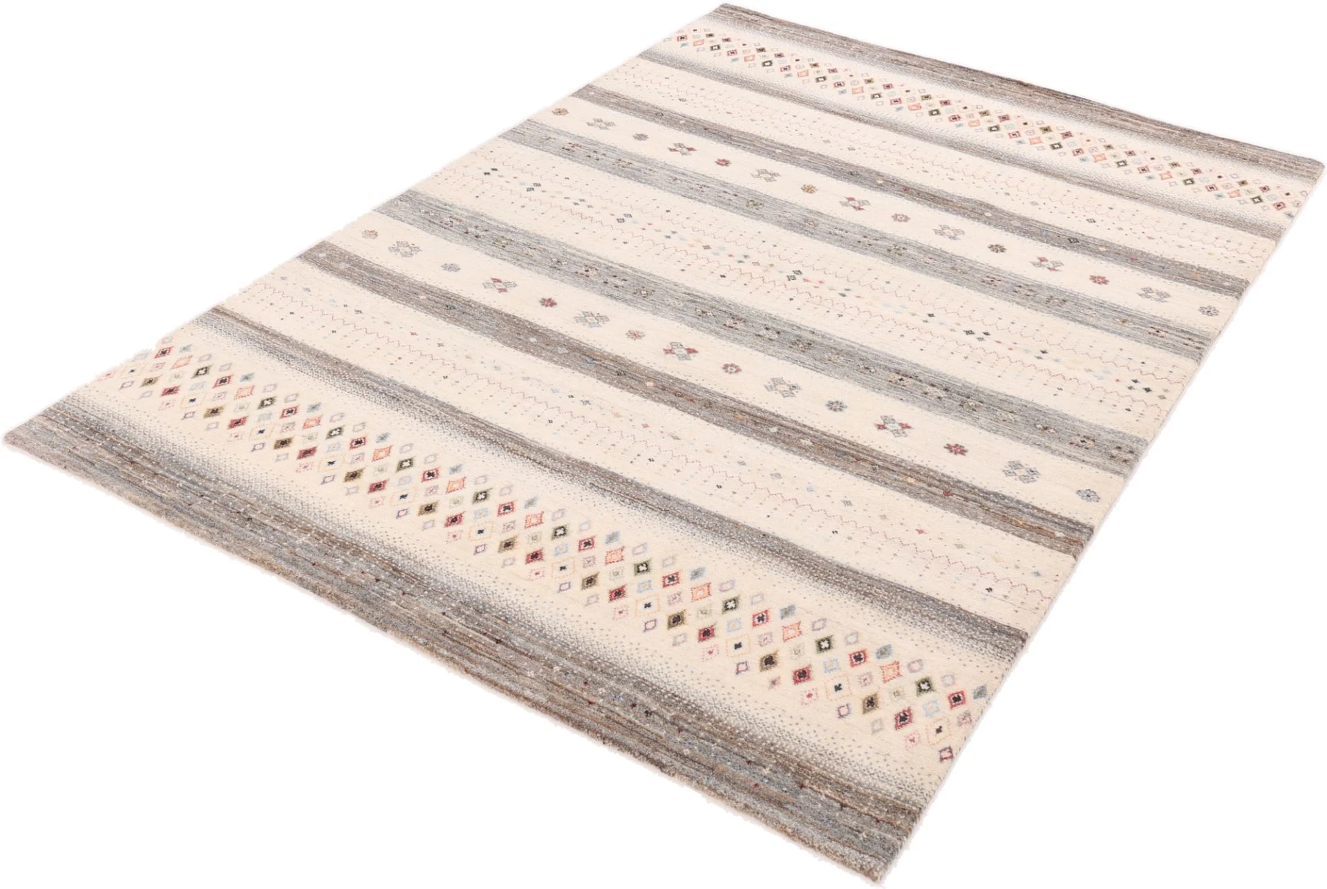 Loribaft Orientteppich 244 × 166 cm aus Wolle & Seide, handgeknüpft