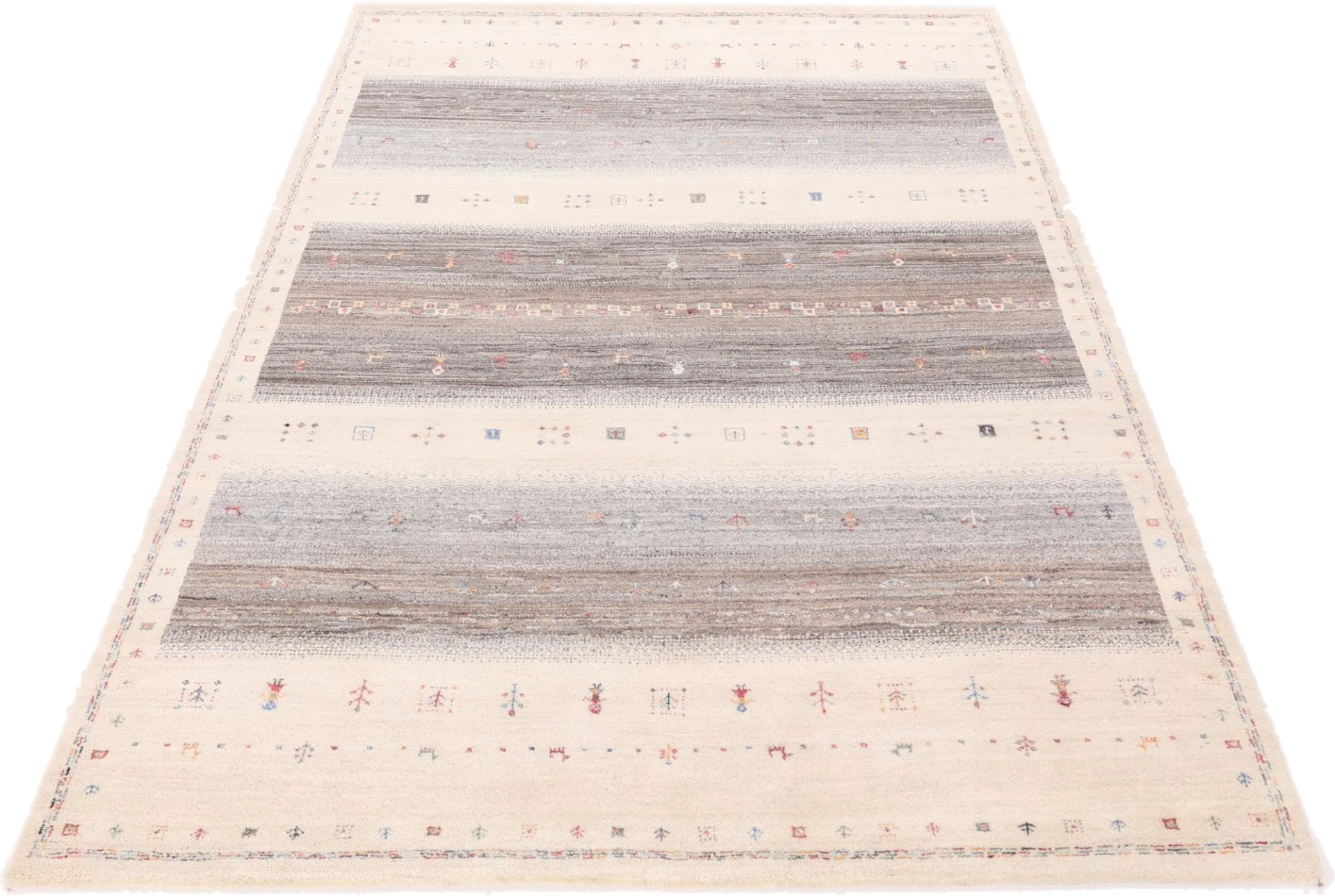 Handgeknüpfter Loribaft Orientteppich, 248 × 172 cm, Wolle & Seide