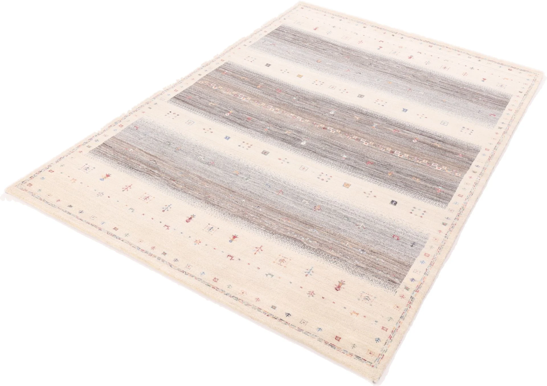Handgeknüpfter Loribaft Orientteppich, 248 × 172 cm, Wolle & Seide