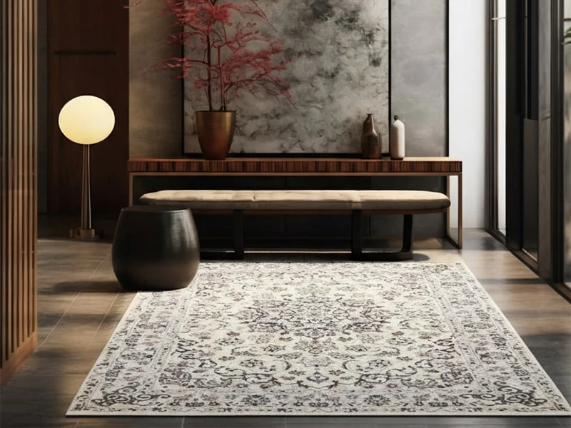 Handgeknüpfter Nain Perserteppich, 200 × 130 cm, Wolle & Seide