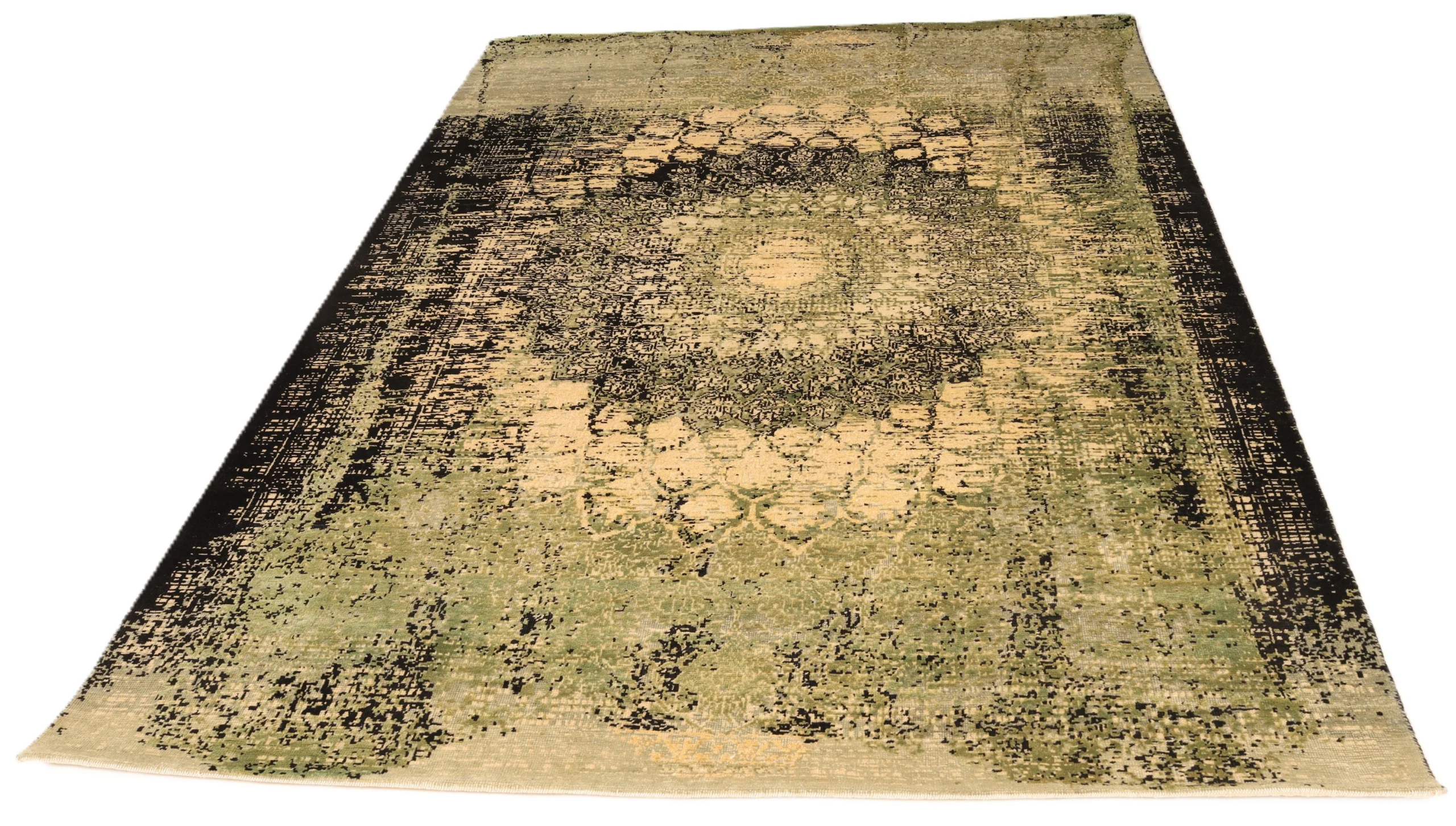 Orientteppich 237 × 175 cm aus Wolle & Seide, handgeknüpft