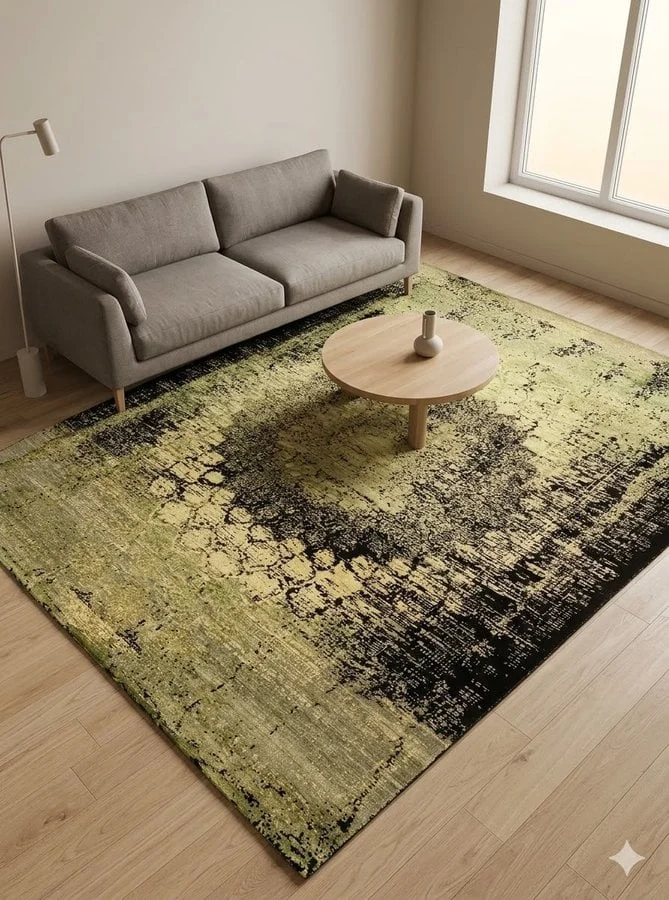 Orientteppich 237 × 175 cm aus Wolle & Seide, handgeknüpft