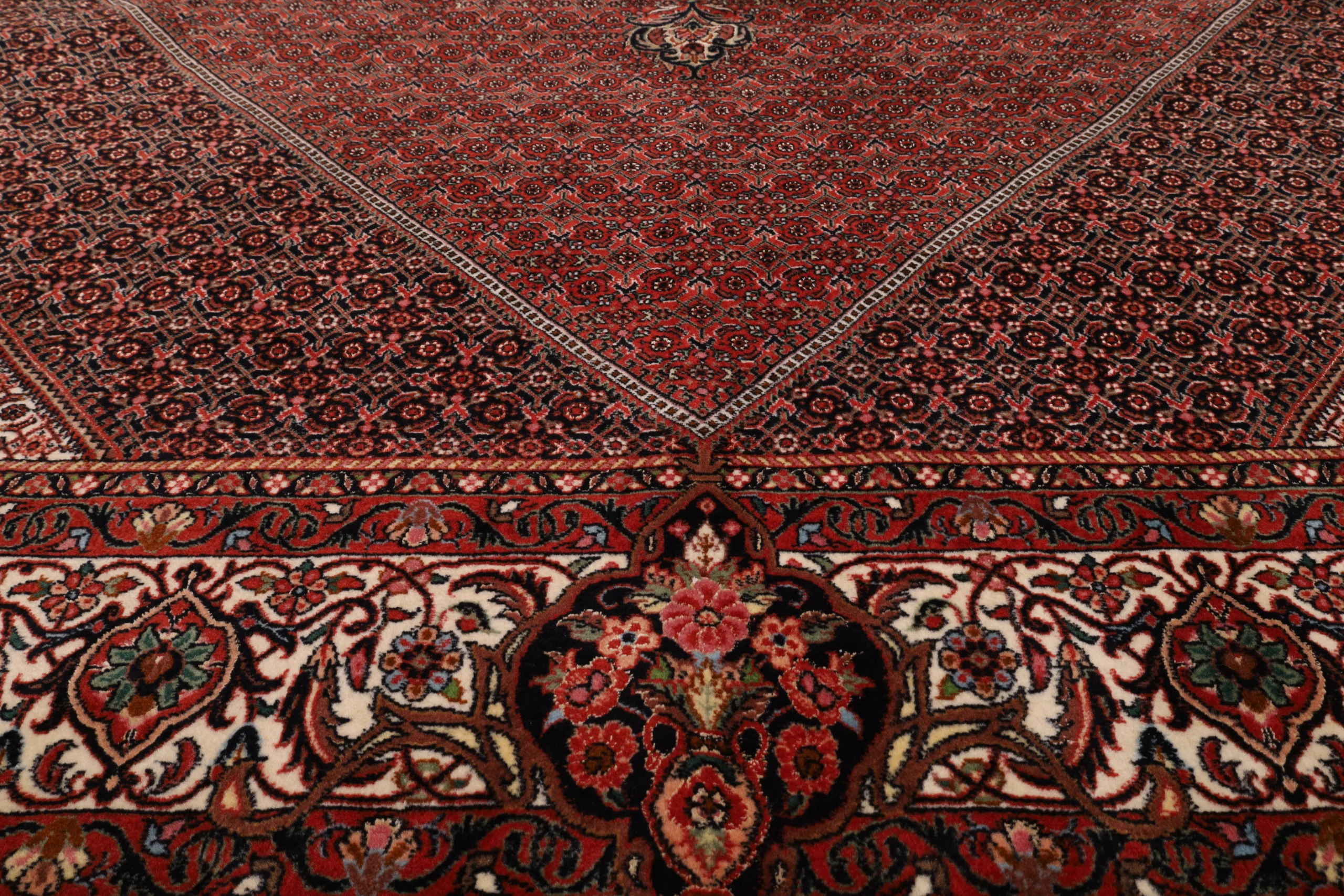 Bijar Perserteppich 308 × 212 cm aus Wolle & Seide, handgeknüpft