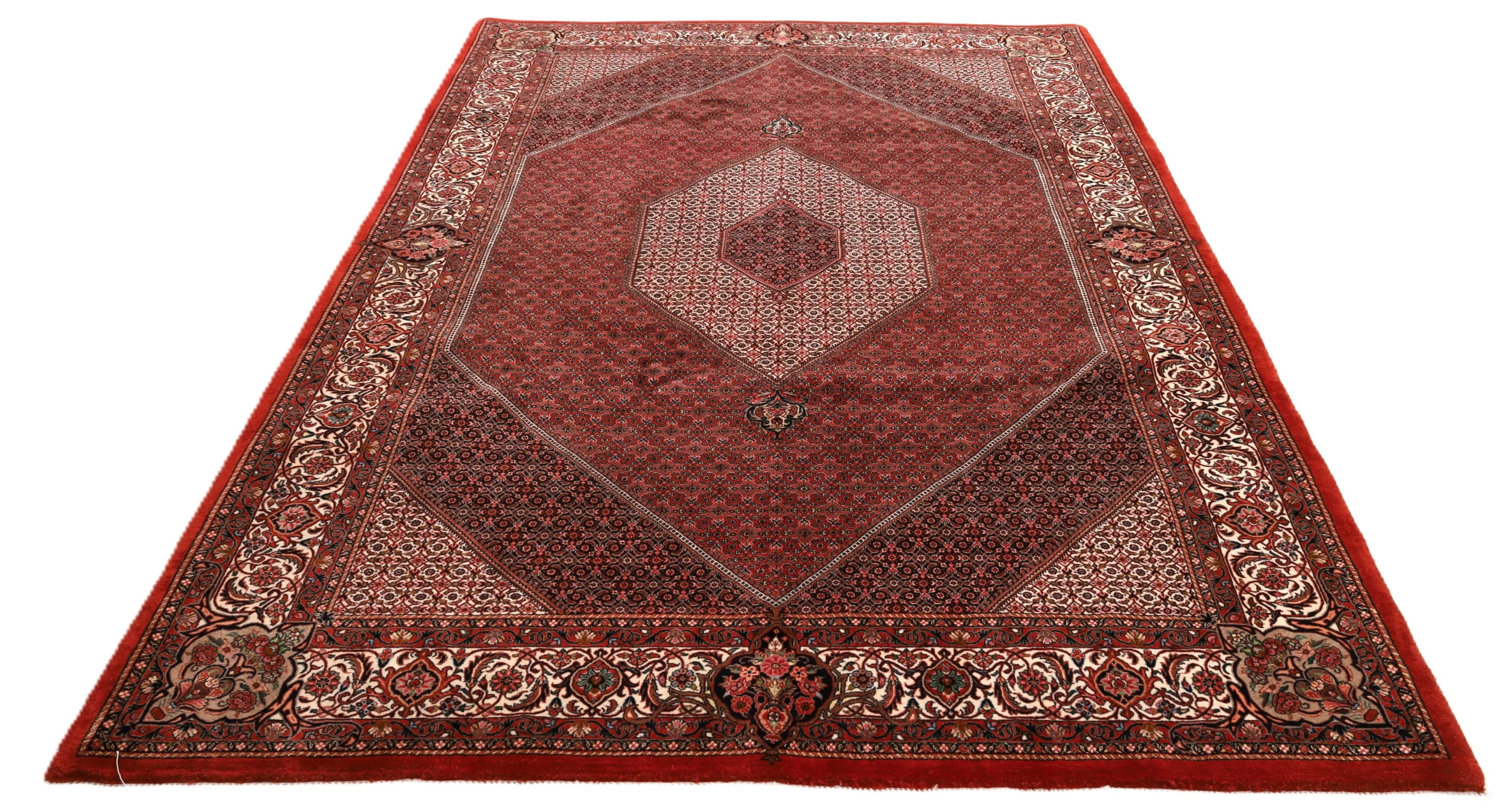 Bijar Perserteppich 308 × 212 cm aus Wolle & Seide, handgeknüpft