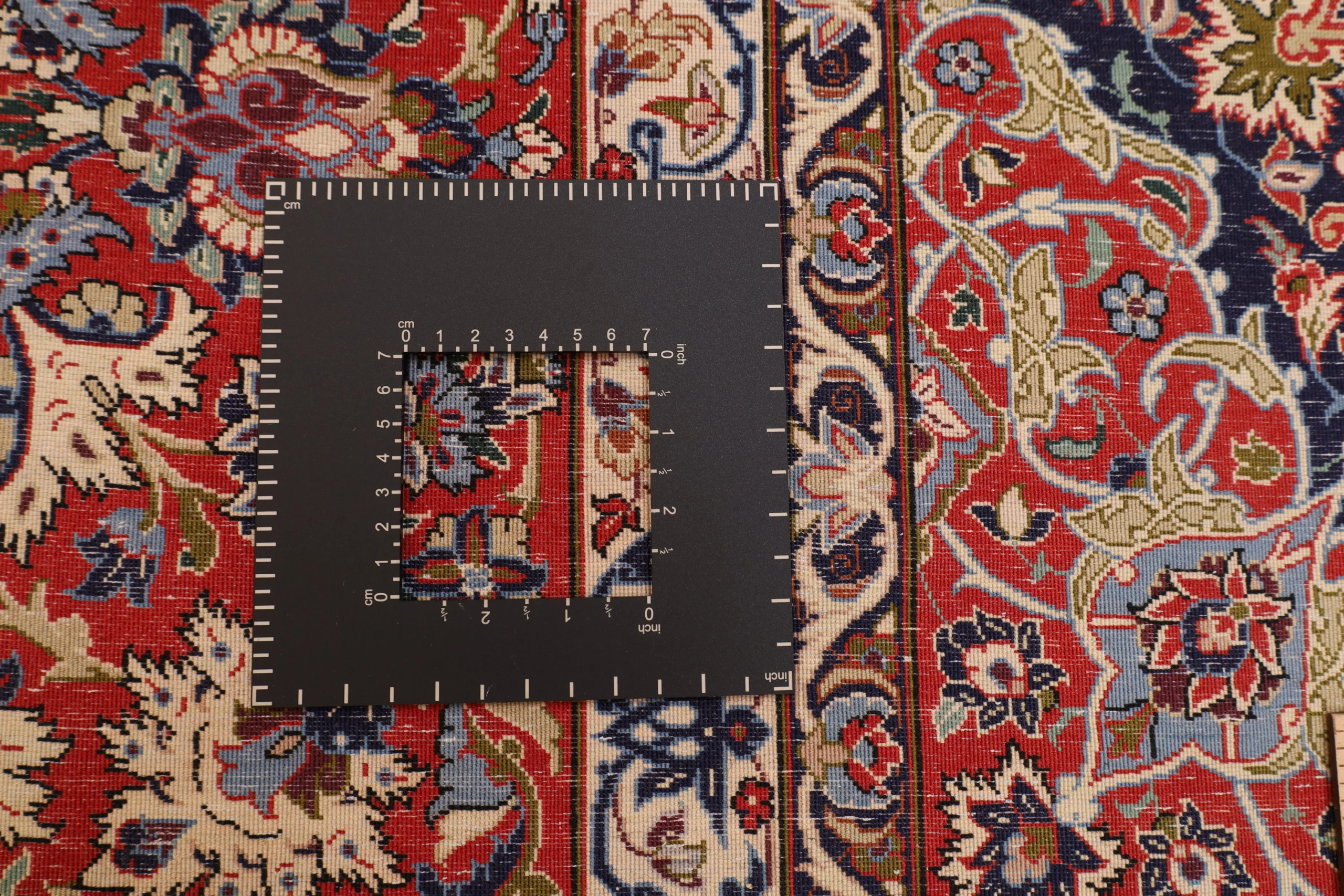 Handgeknüpfter Isfahan Perserteppich, 298 × 198 cm, Wolle & Seide
