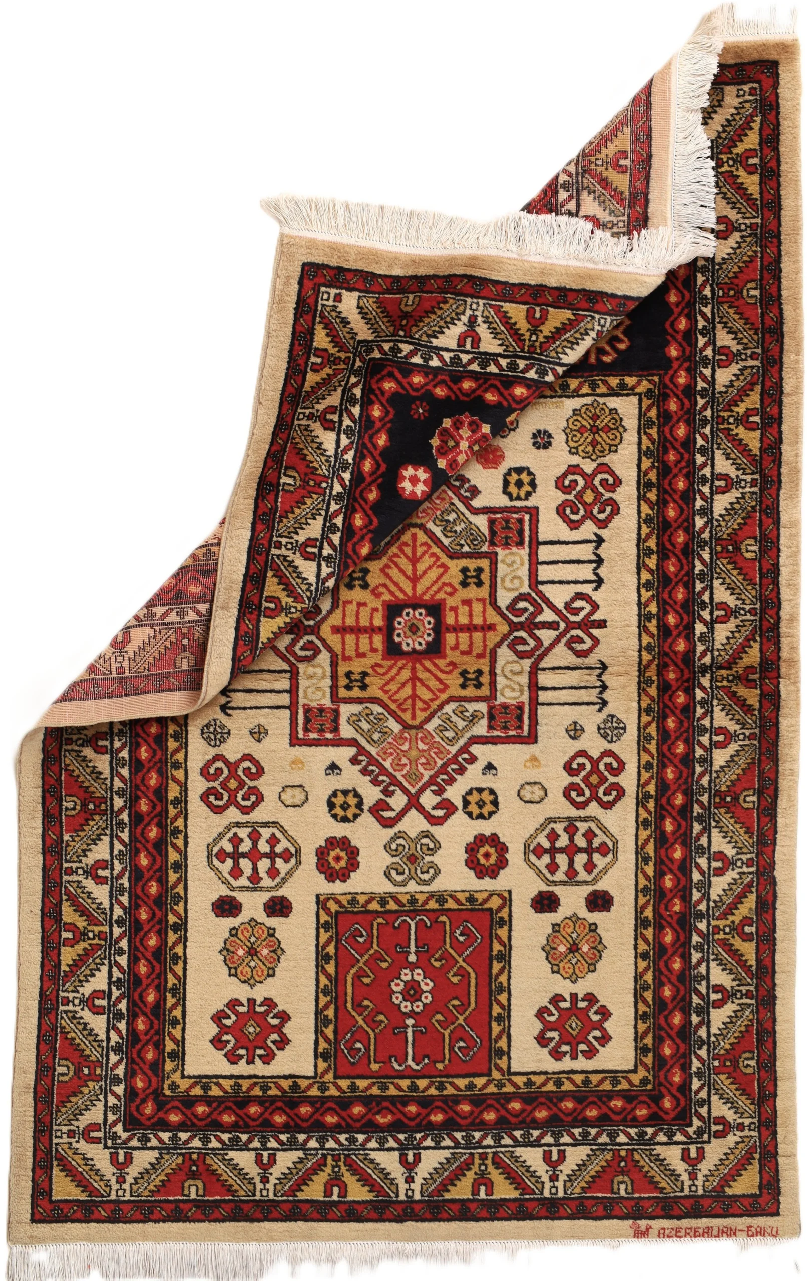 Orientteppich 148 × 96 cm aus Wolle, handgeknüpft