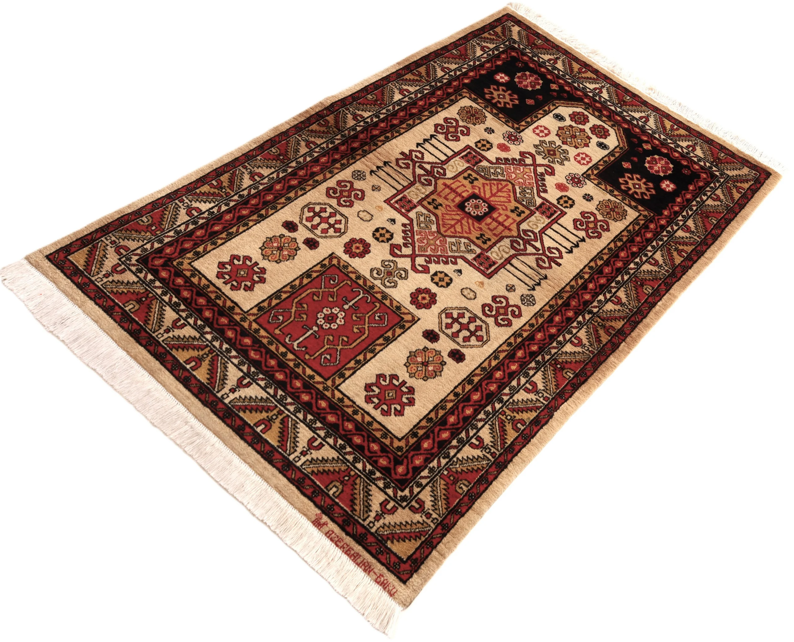 Orientteppich 148 × 96 cm aus Wolle, handgeknüpft