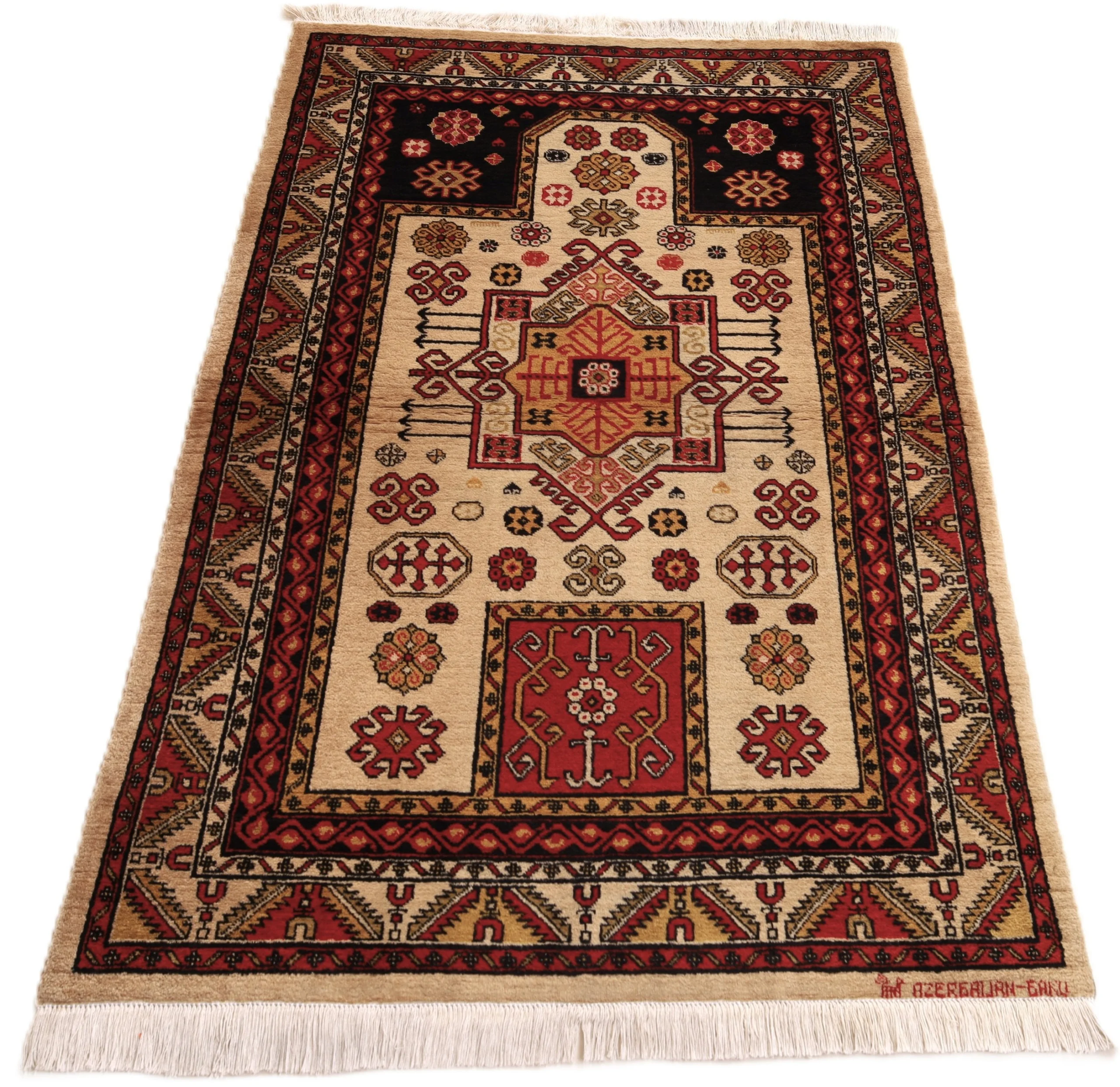 Orientteppich 148 × 96 cm aus Wolle, handgeknüpft