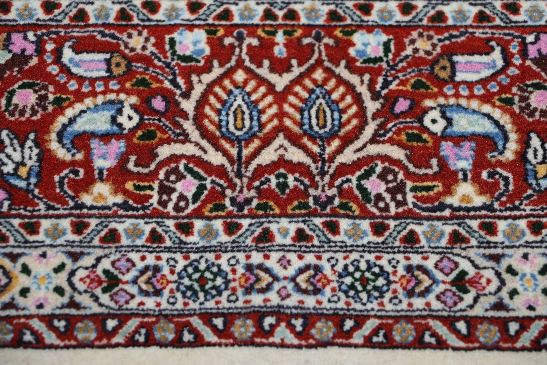 Handgeknüpfter Moud Perserteppich, 195 × 207 cm, Wolle