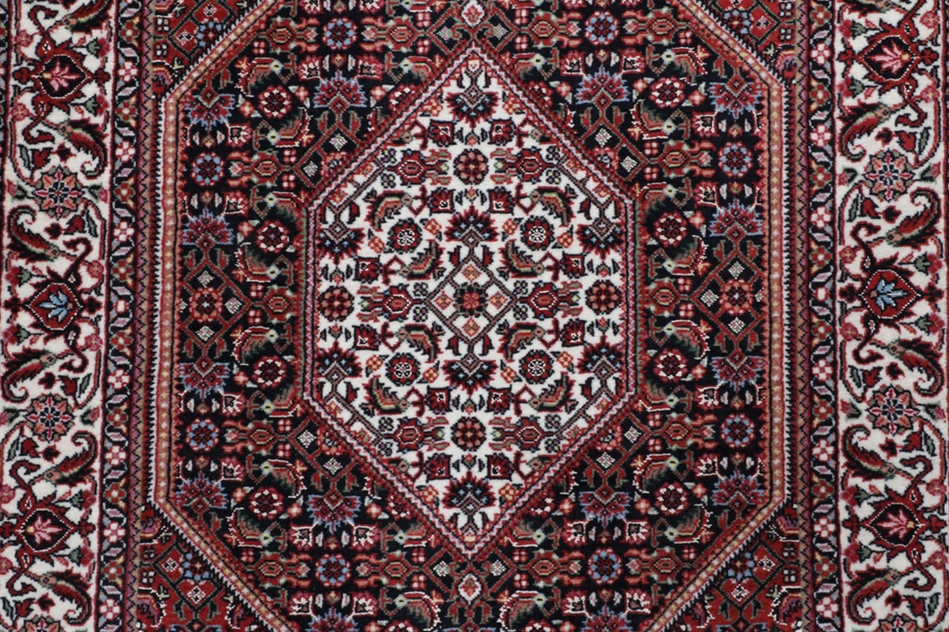 Handgeknüpfter Bijar Perserteppich, 85 × 296 cm, Wolle & Seide