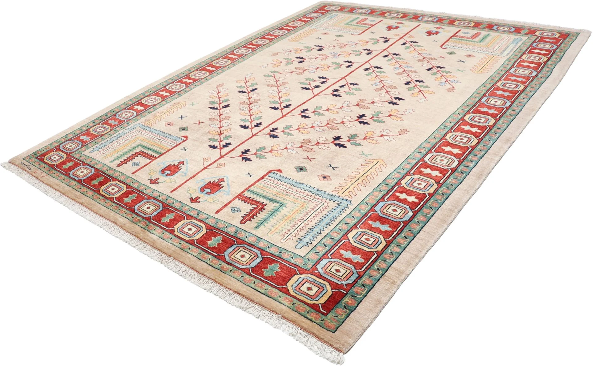 Handgeknüpfter Heriz Perserteppich, 230 × 292 cm, Wolle