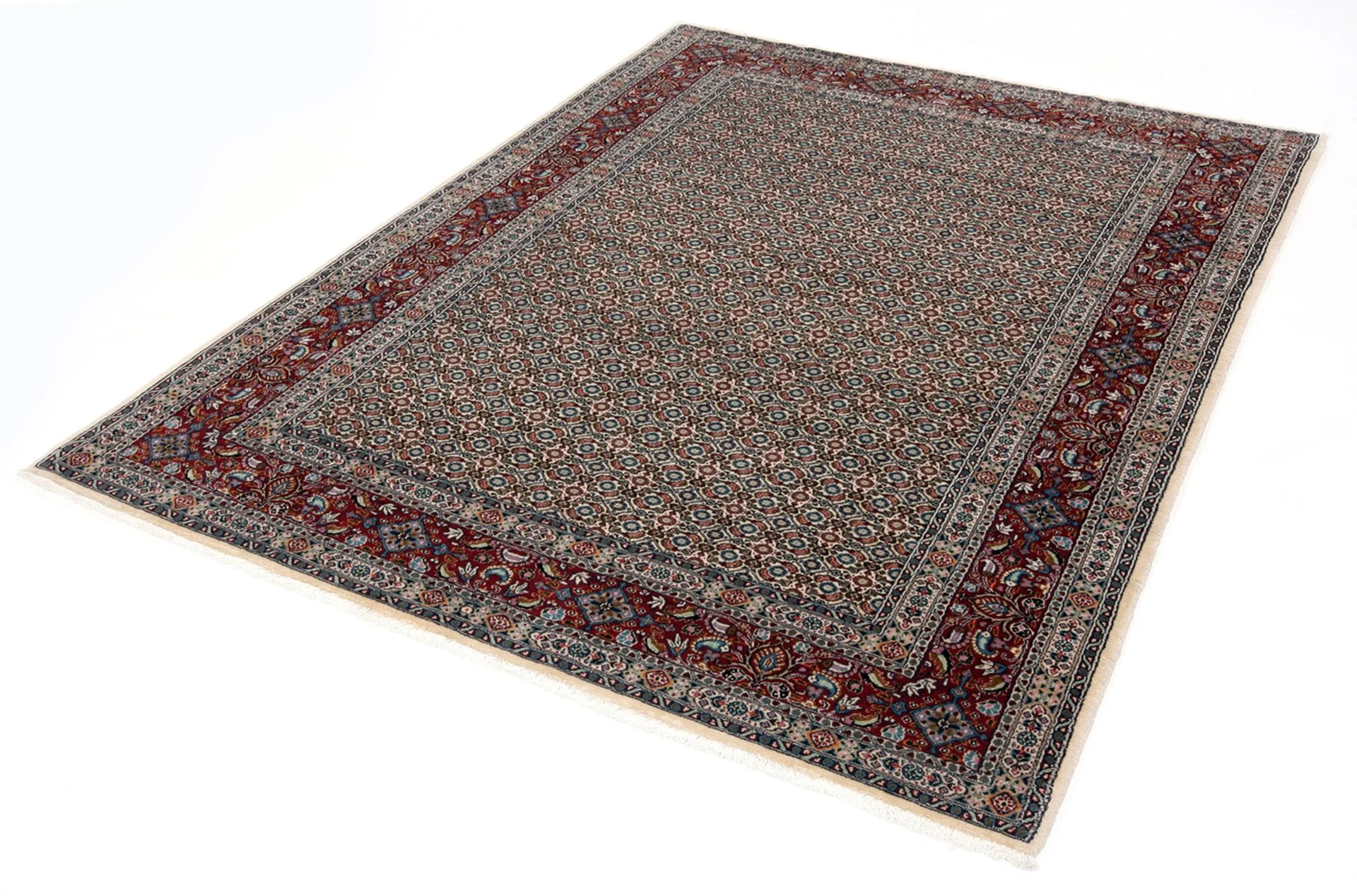 Handgeknüpfter Moud Perserteppich, 175 × 240 cm, Wolle
