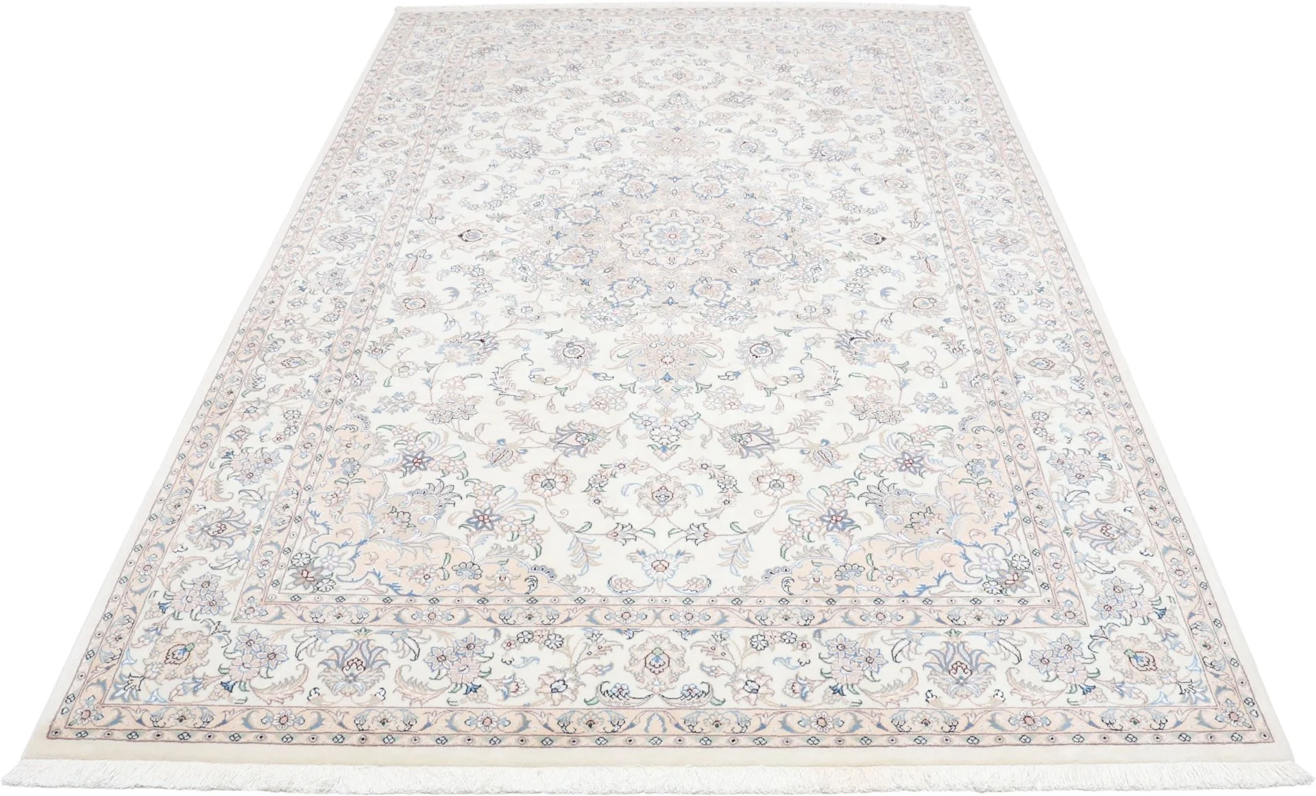 Handgeknüpfter Nain Perserteppich, 204 × 300 cm, Wolle