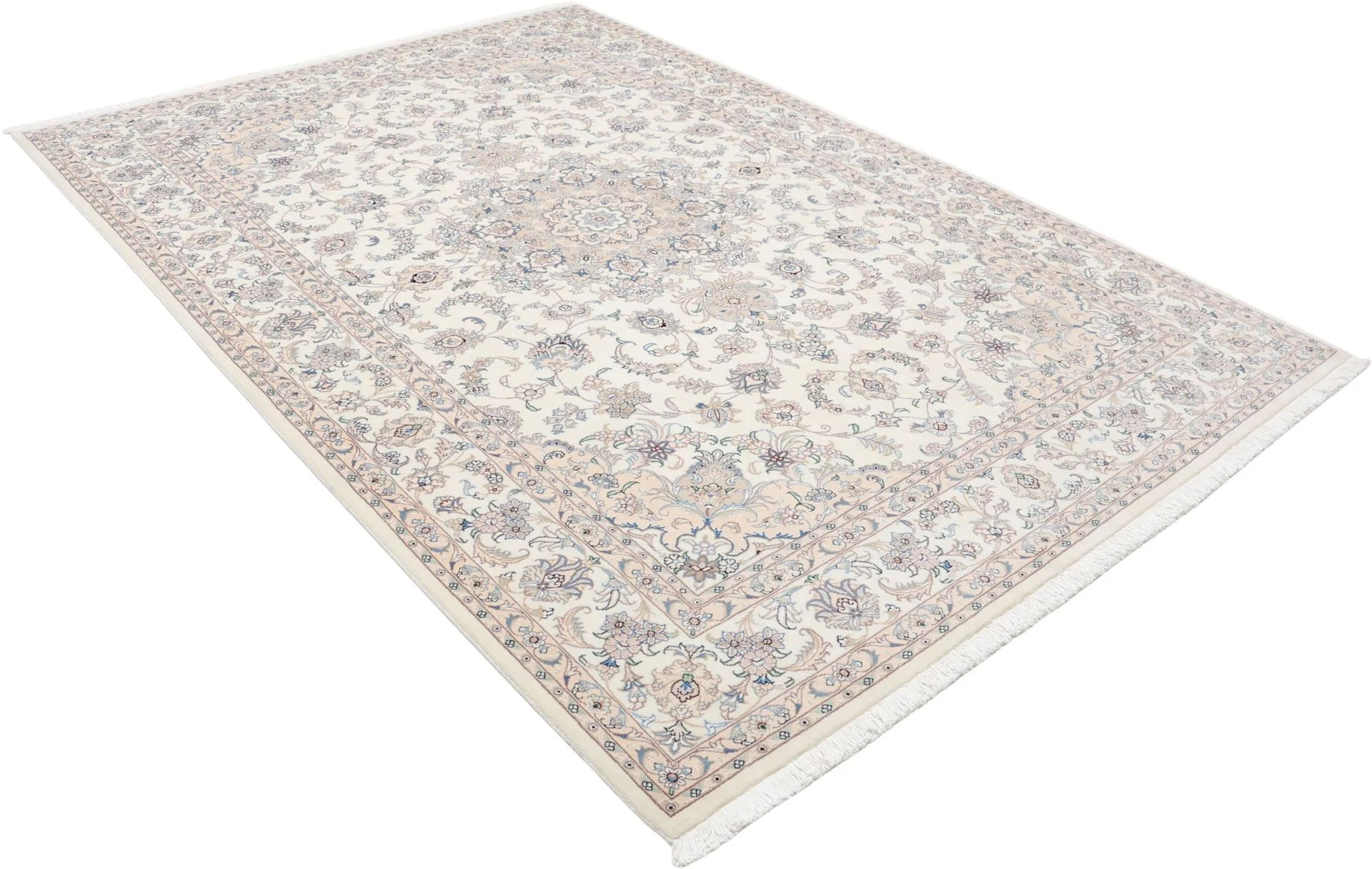 Handgeknüpfter Nain Perserteppich, 204 × 300 cm, Wolle