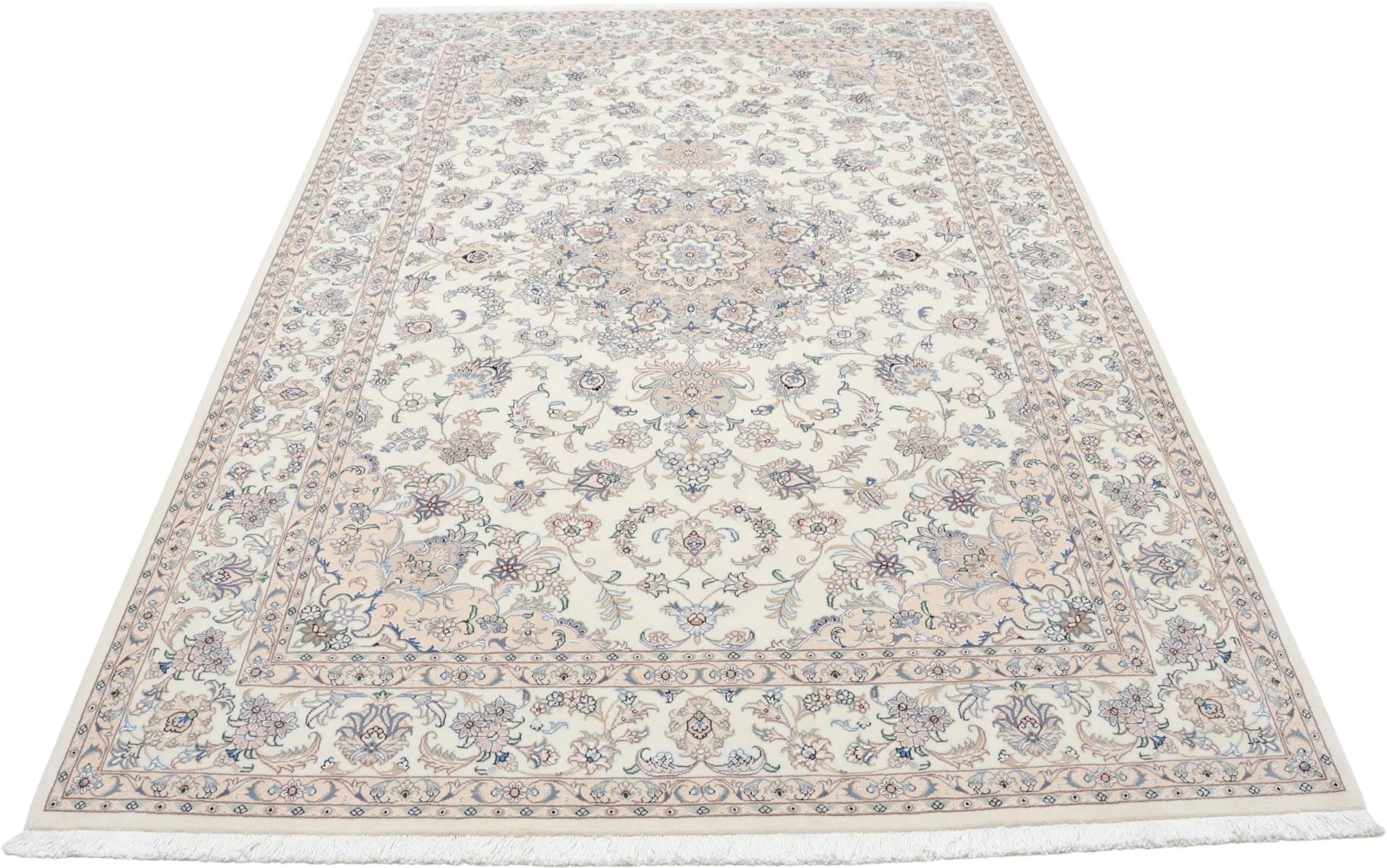 Handgeknüpfter Nain Perserteppich, 204 × 300 cm, Wolle