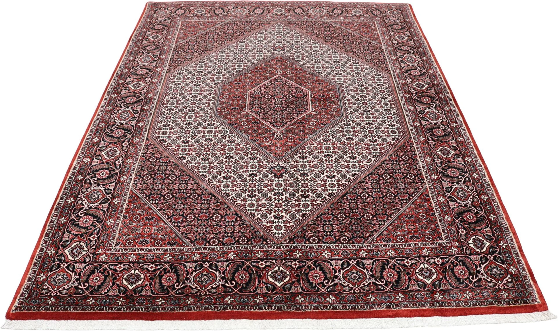 Handgeknüpfter Bijar Perserteppich, 173 × 230 cm, Wolle & Seide