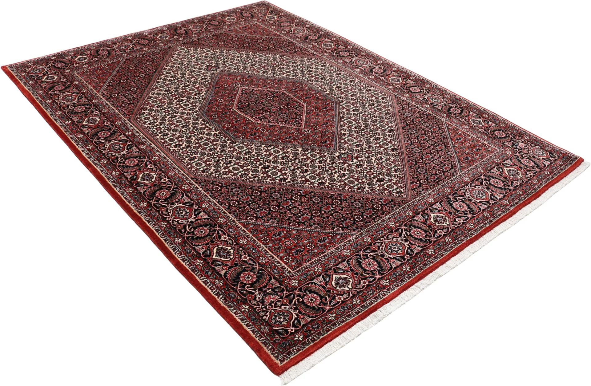 Handgeknüpfter Bijar Perserteppich, 173 × 230 cm, Wolle & Seide