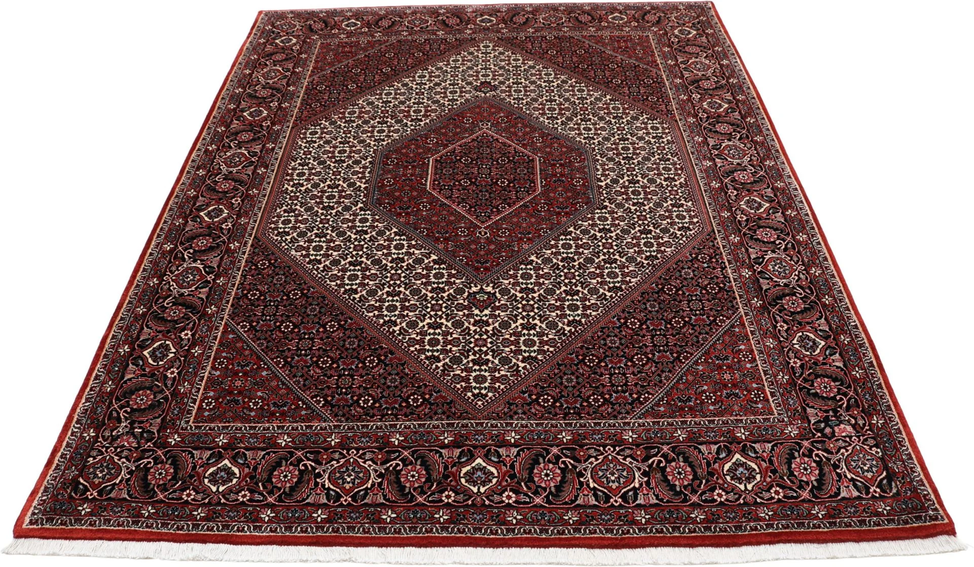 Handgeknüpfter Bijar Perserteppich, 173 × 230 cm, Wolle & Seide