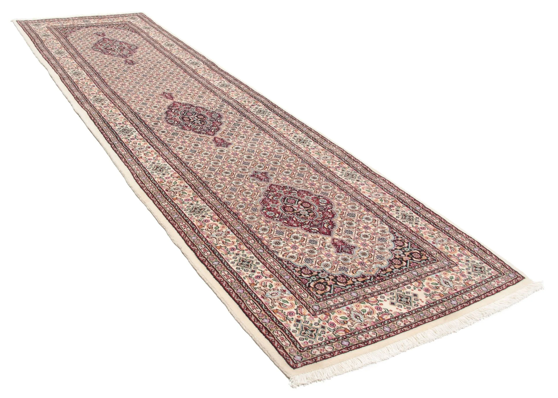 Handgeknüpfter Moud Perserteppich 82 × 295 cm