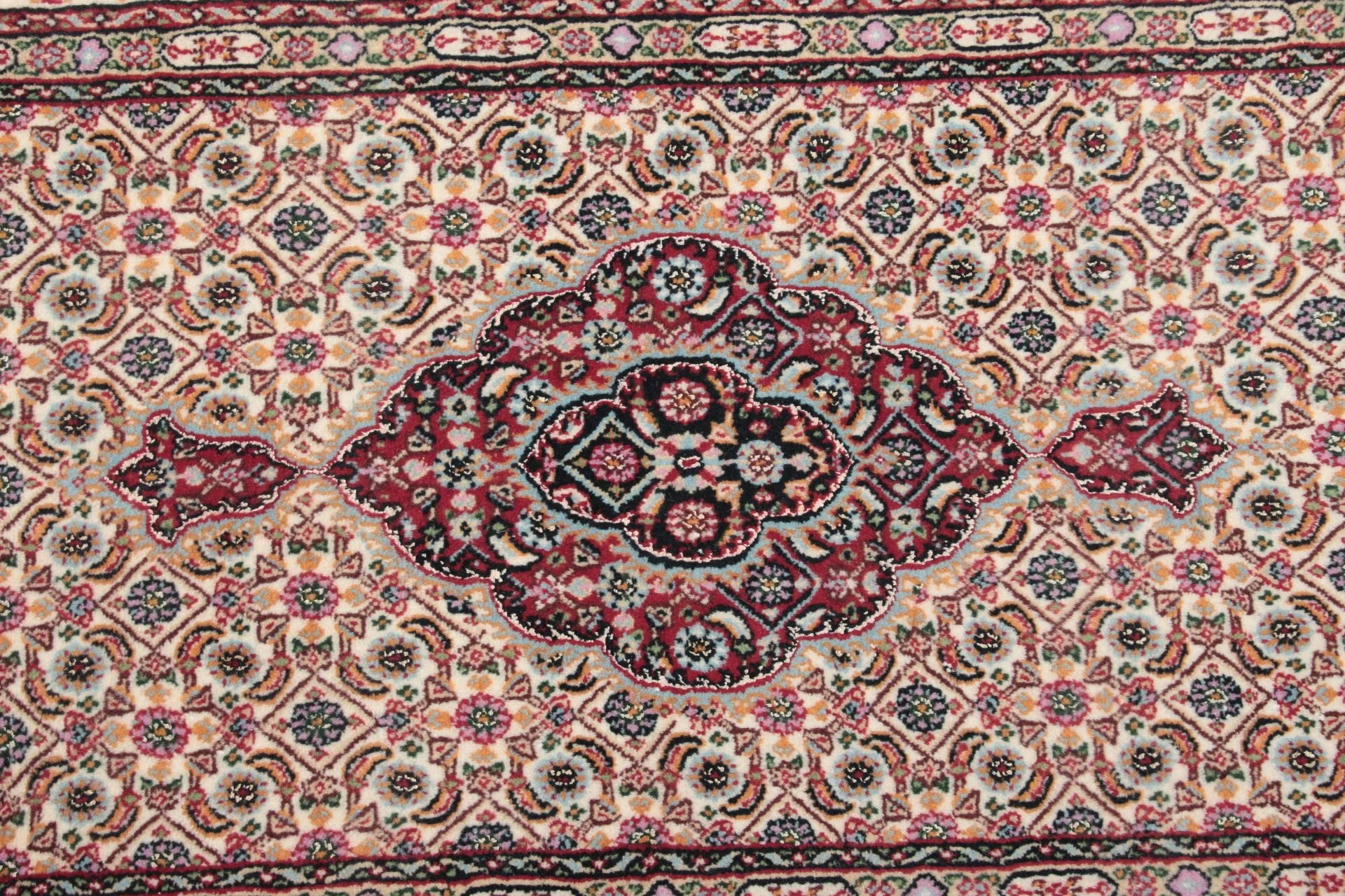 Handgeknüpfter Moud Perserteppich 82 × 295 cm