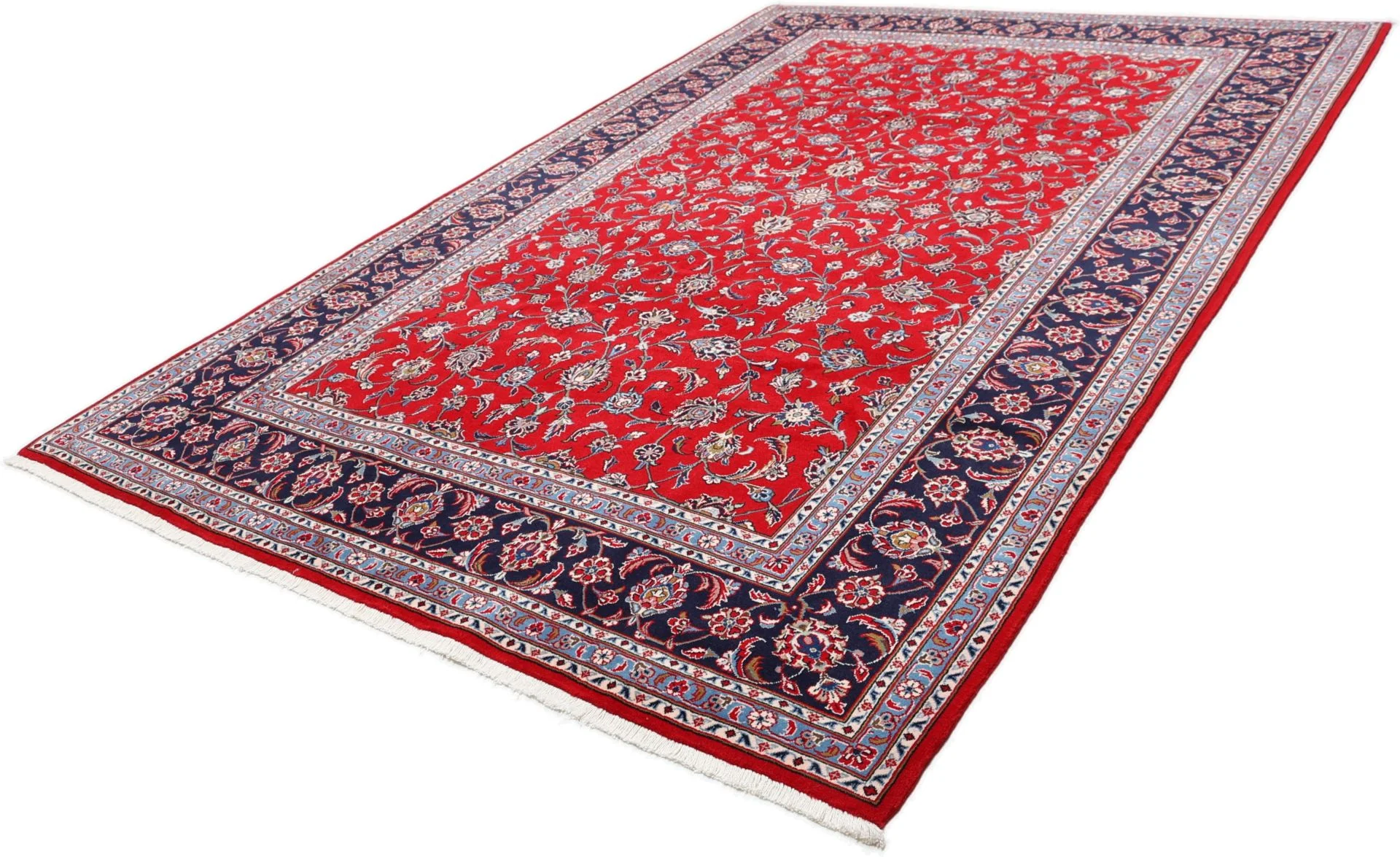 Handgeknüpfter Kashan Perserteppich 203 × 297 cm