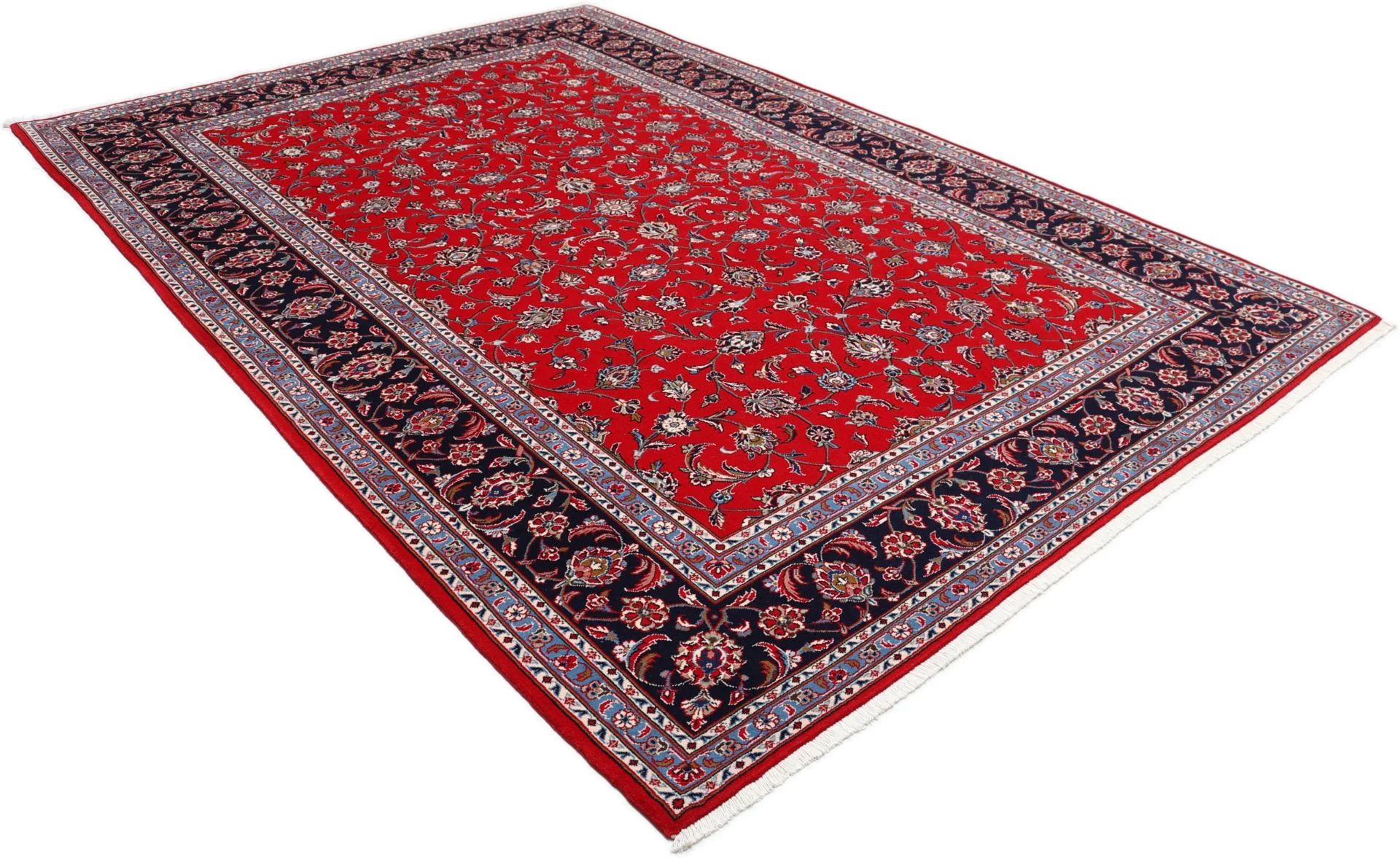 Handgeknüpfter Kashan Perserteppich 203 × 297 cm