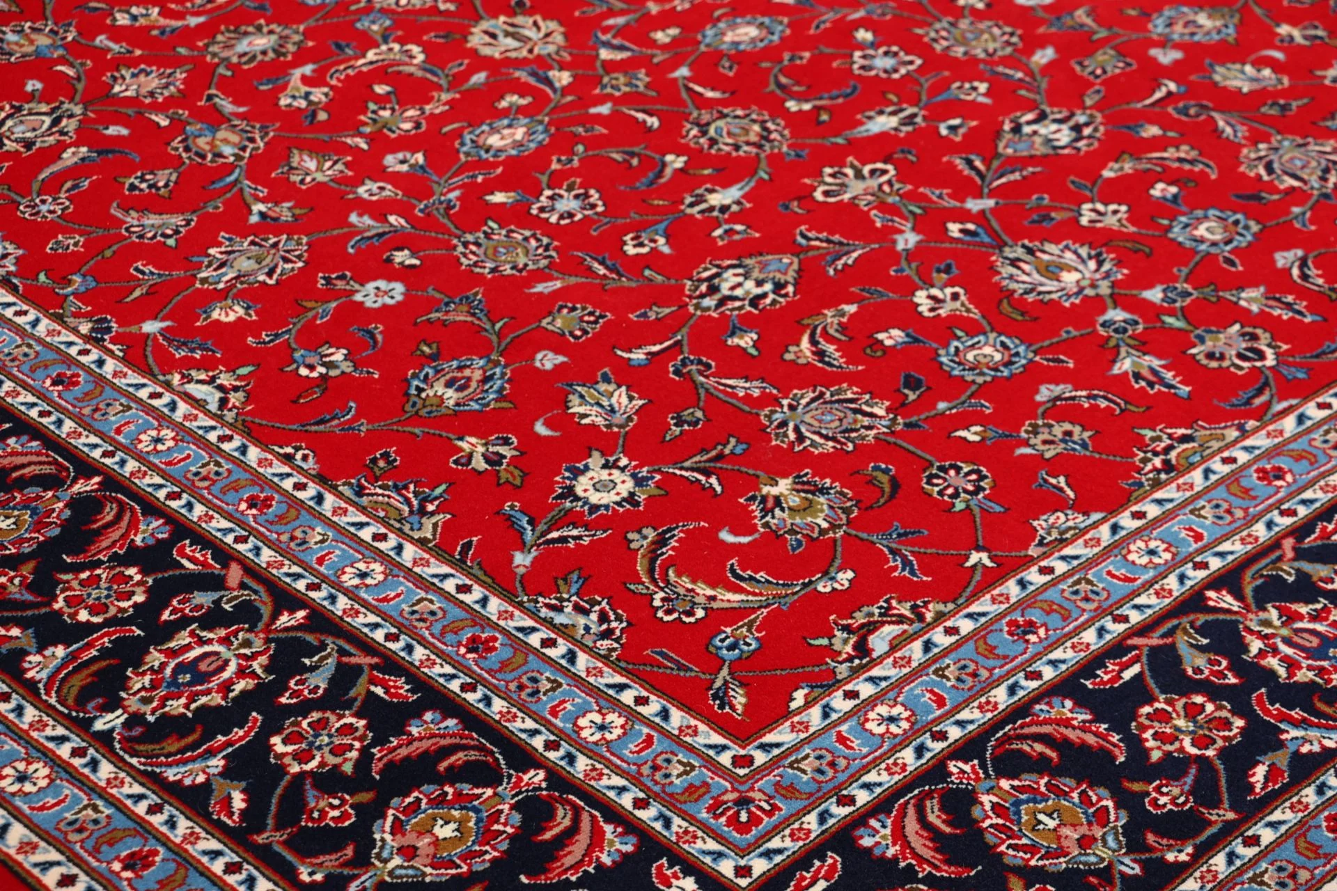 Handgeknüpfter Kashan Perserteppich 203 × 297 cm