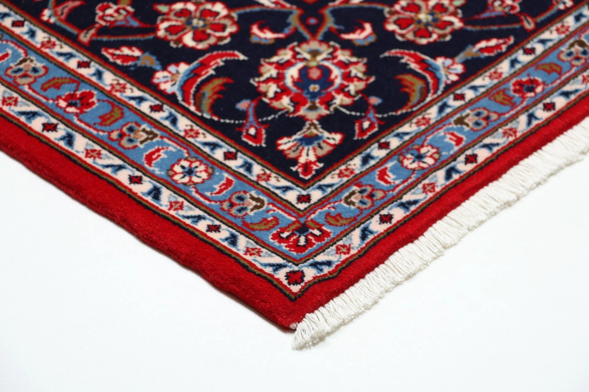 Handgeknüpfter Kashan Perserteppich 203 × 297 cm