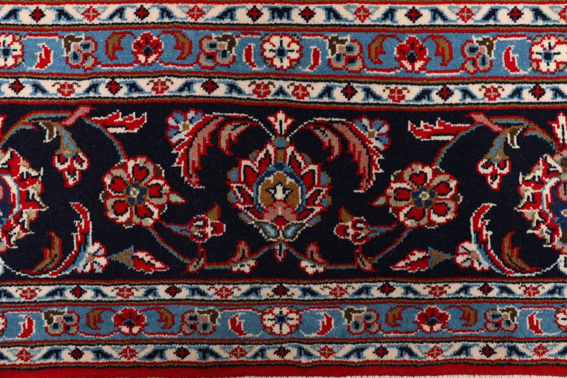Handgeknüpfter Kashan Perserteppich 203 × 297 cm