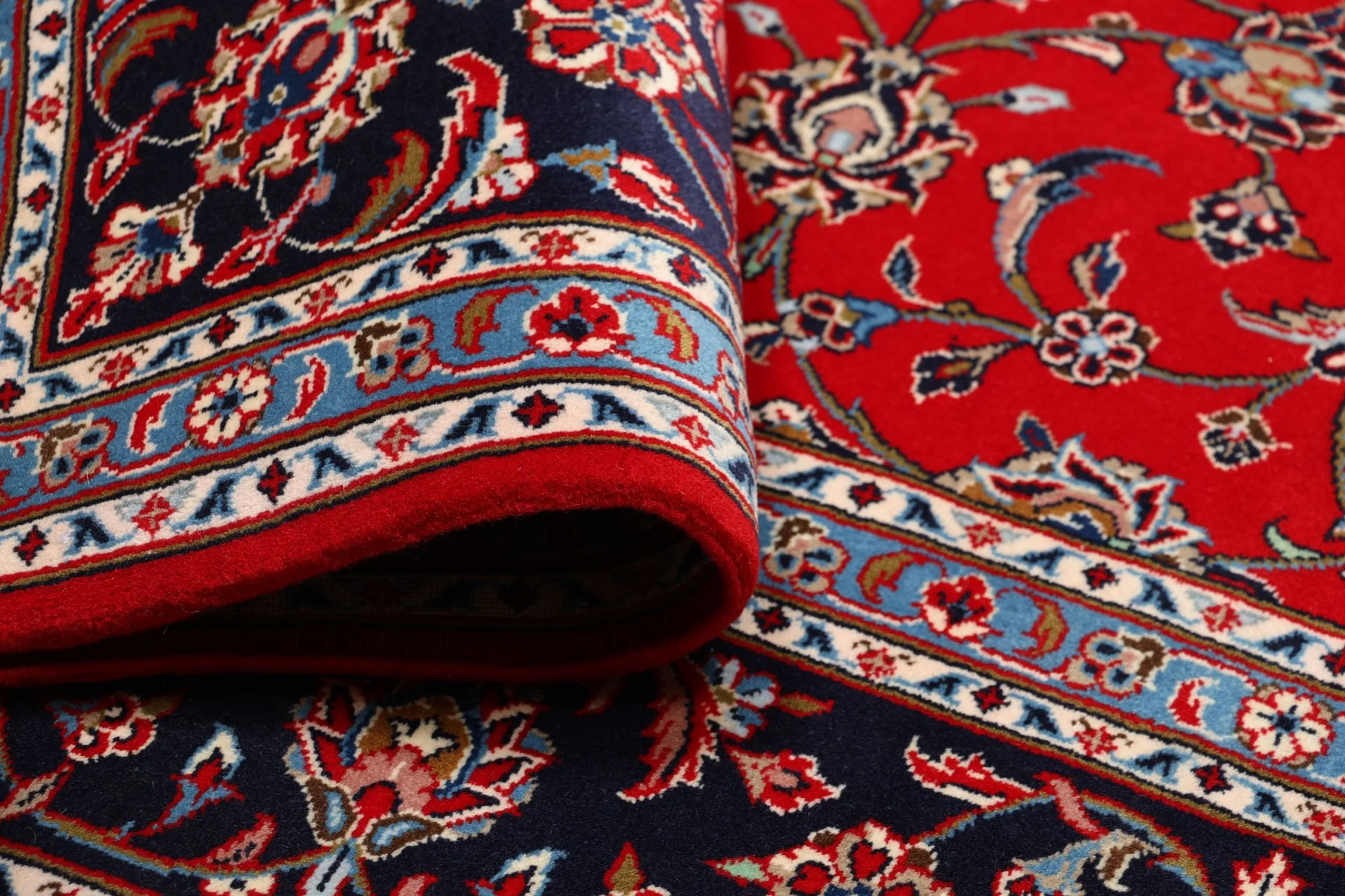 Handgeknüpfter Kashan Perserteppich 203 × 297 cm