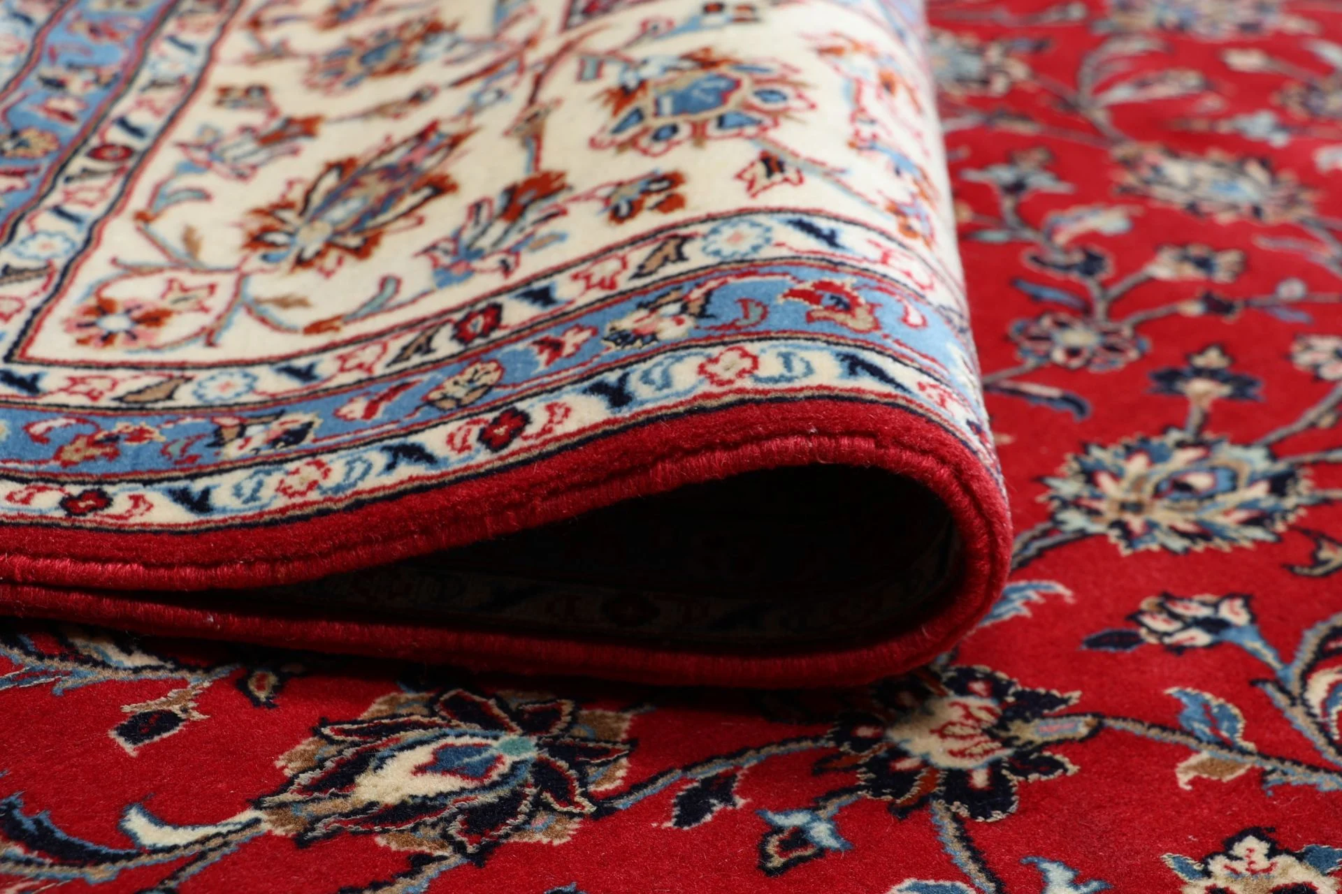 Kashan Perserteppich aus Iran, 252 × 350 cm
