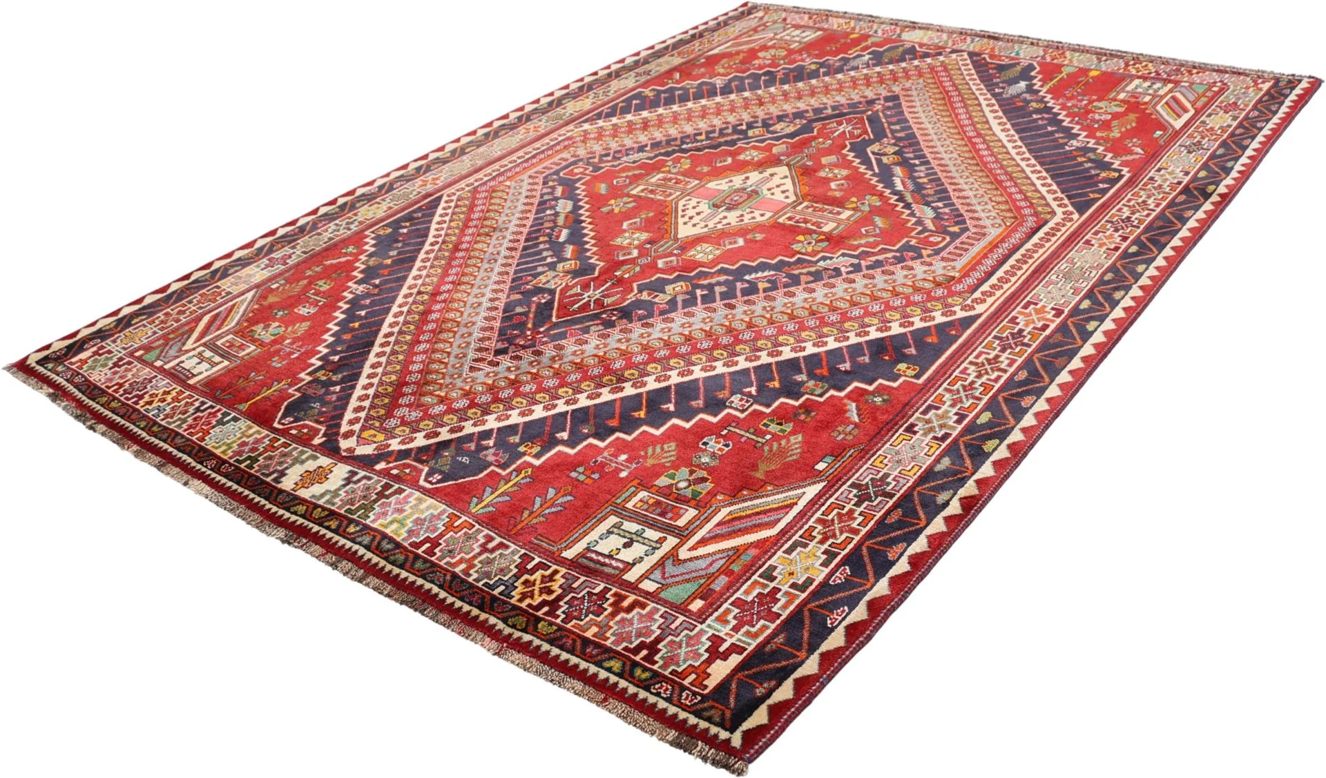 Qashqai Perserteppich aus Iran, 186 × 268 cm