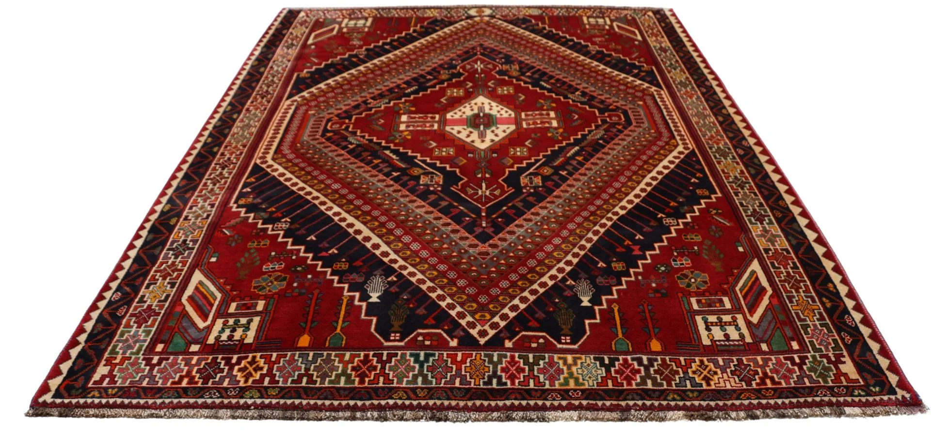 Qashqai Perserteppich aus Iran, 186 × 268 cm