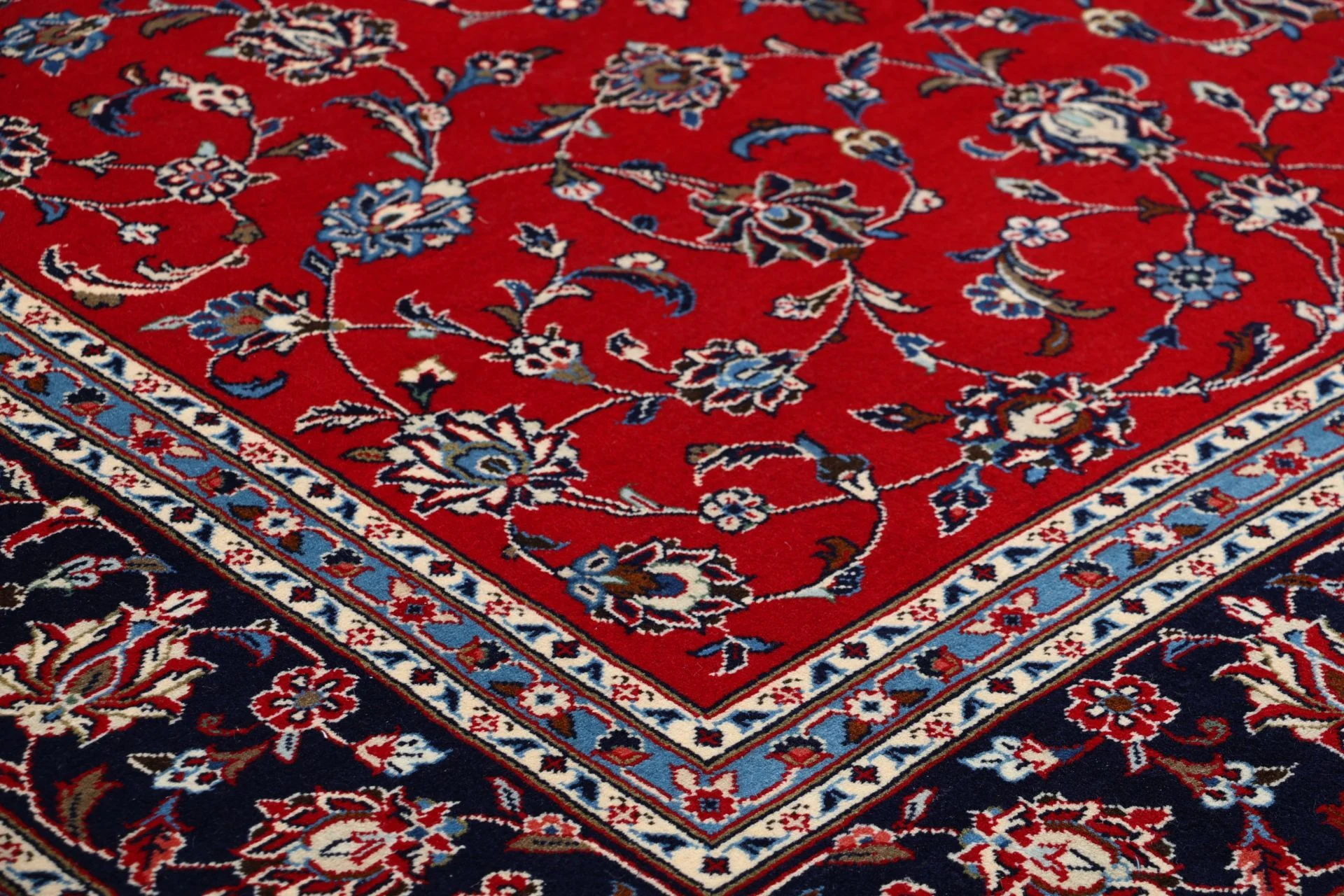 Handgeknüpfter Kashan Perserteppich, 200 × 304 cm, Wolle
