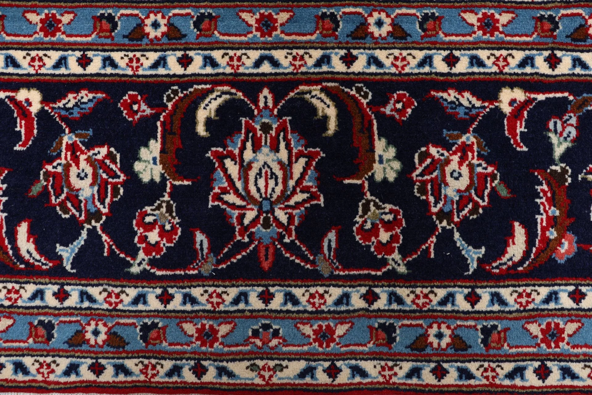 Handgeknüpfter Kashan Perserteppich, 200 × 304 cm, Wolle