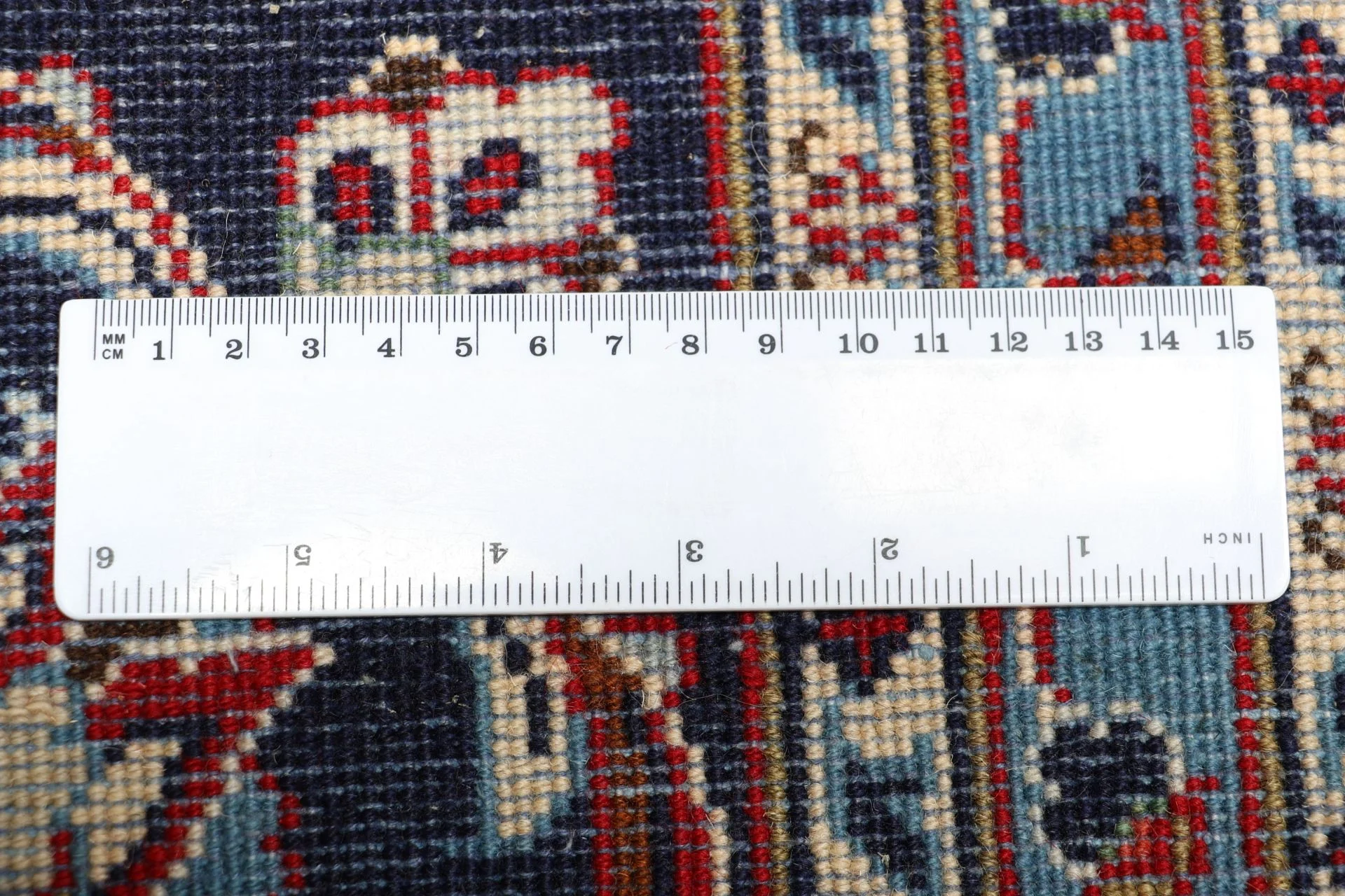 Handgeknüpfter Kashan Perserteppich, 200 × 304 cm, Wolle