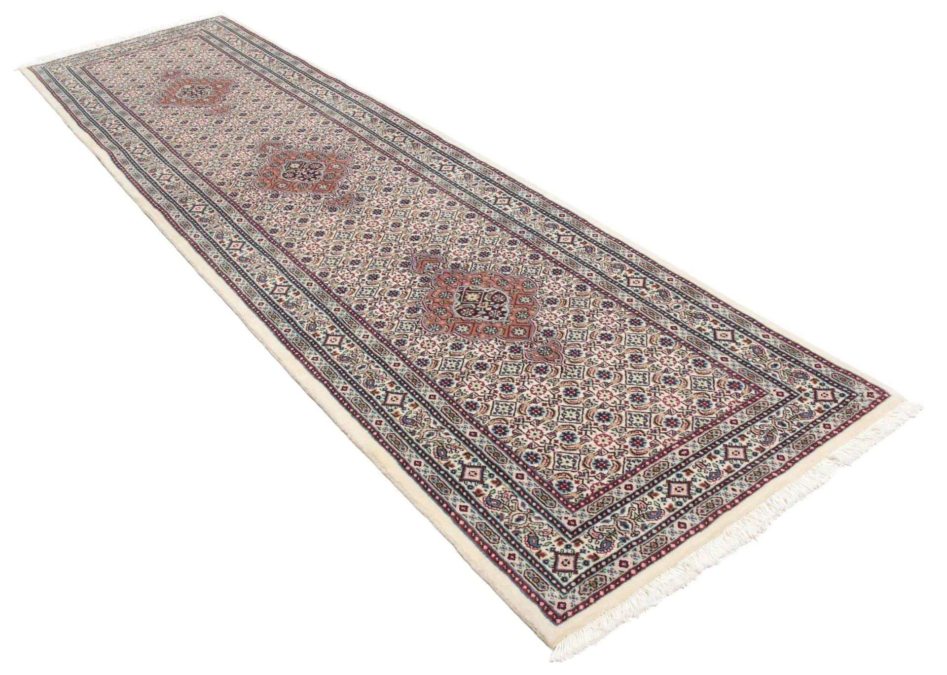 Moud Perserteppich 80 × 295 cm aus Wolle, handgeknüpft